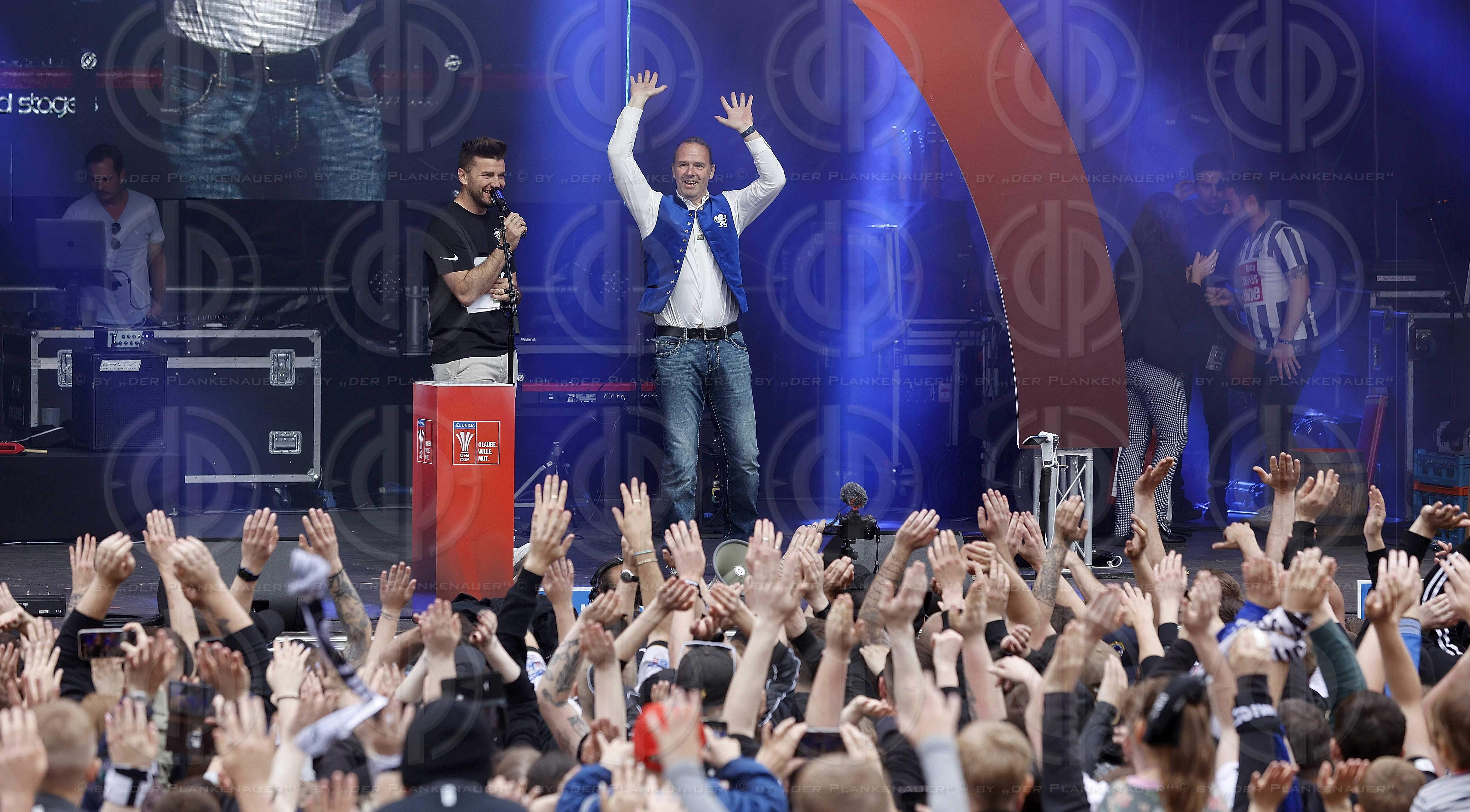 SK Sturm Cupsiegerfeier am Hauptplatz  am 01.05..2023