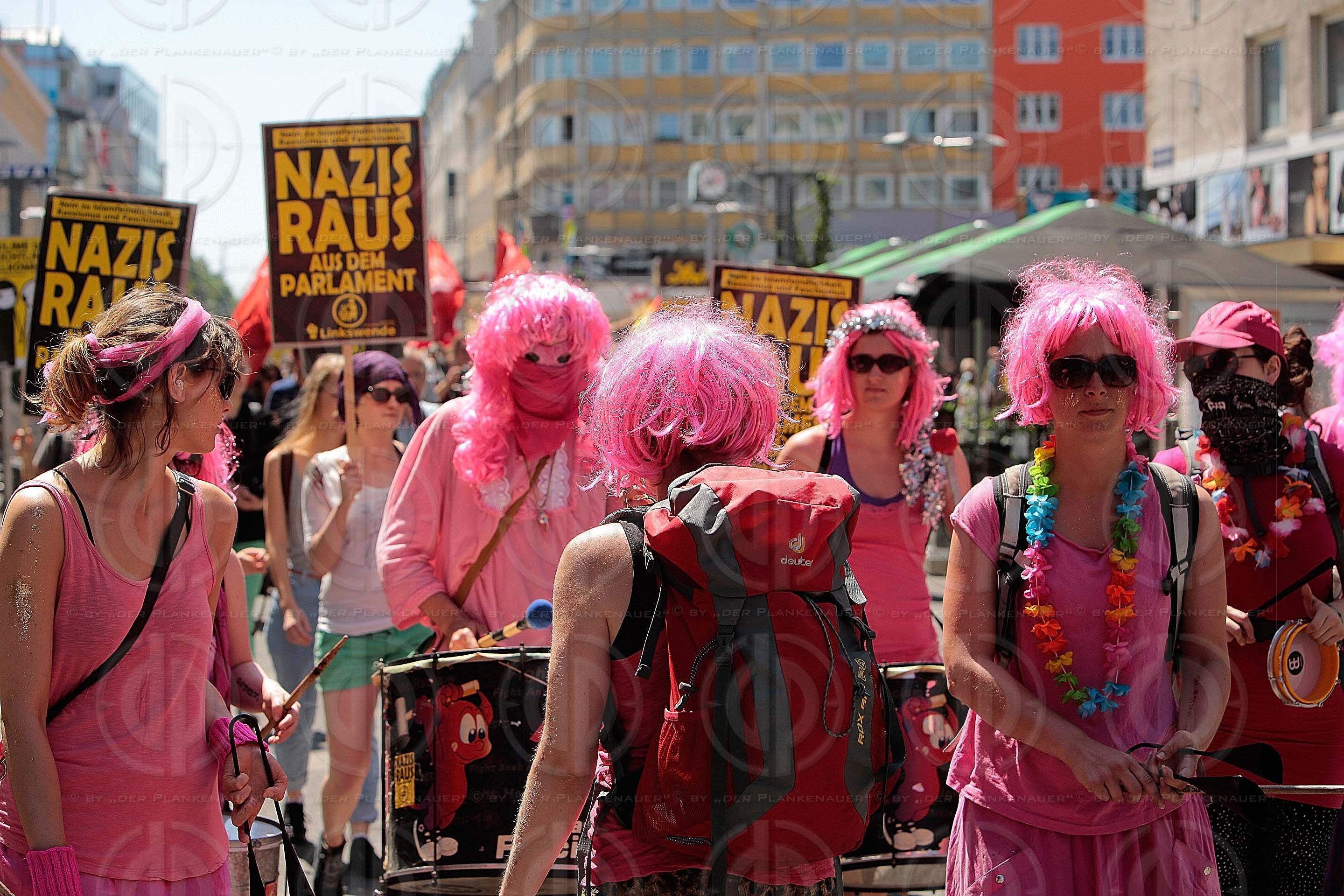 Protestdemo gegen den Identitaeren-Aufmarsch