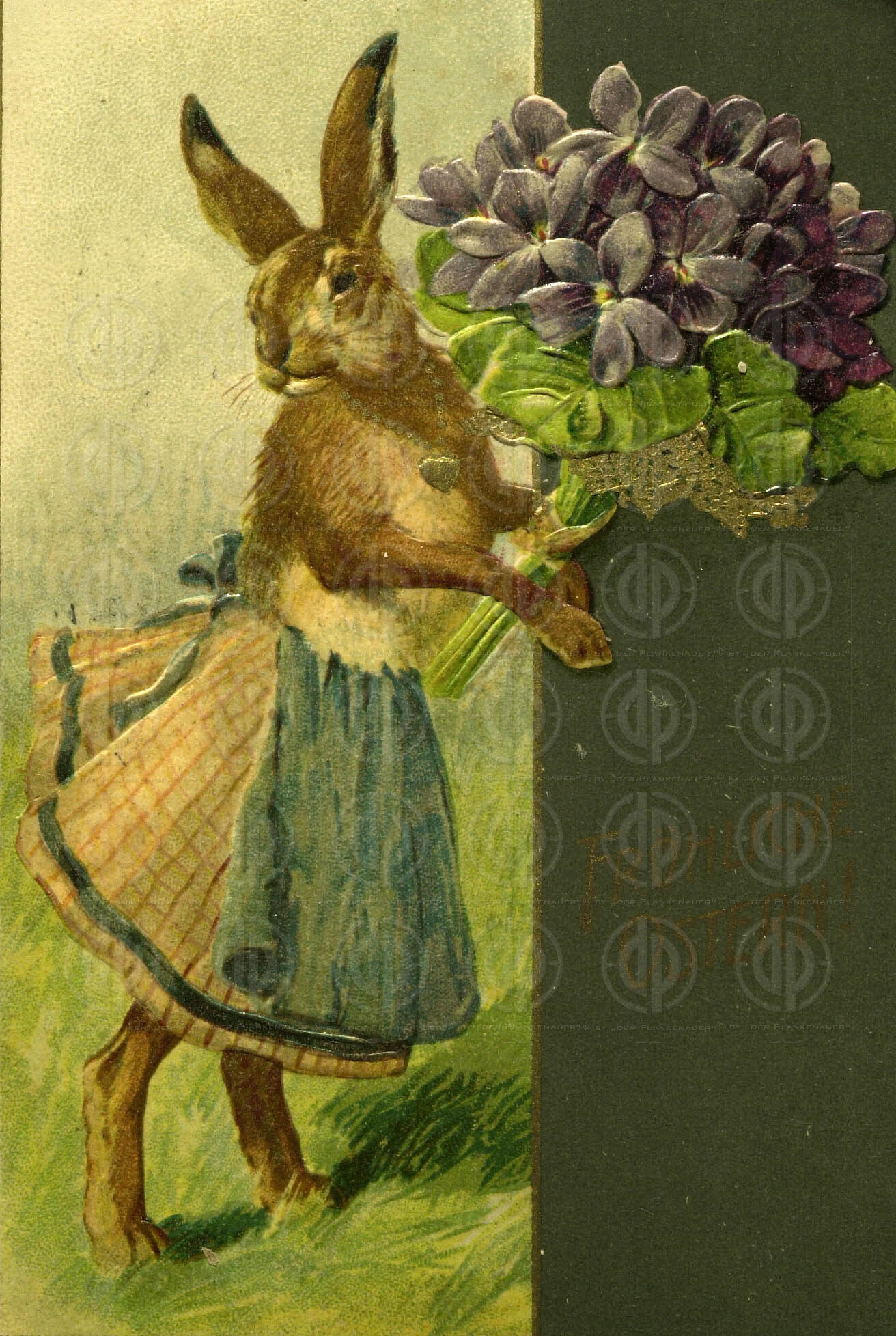 Ostermotiv Osterhase Ansichtskarte