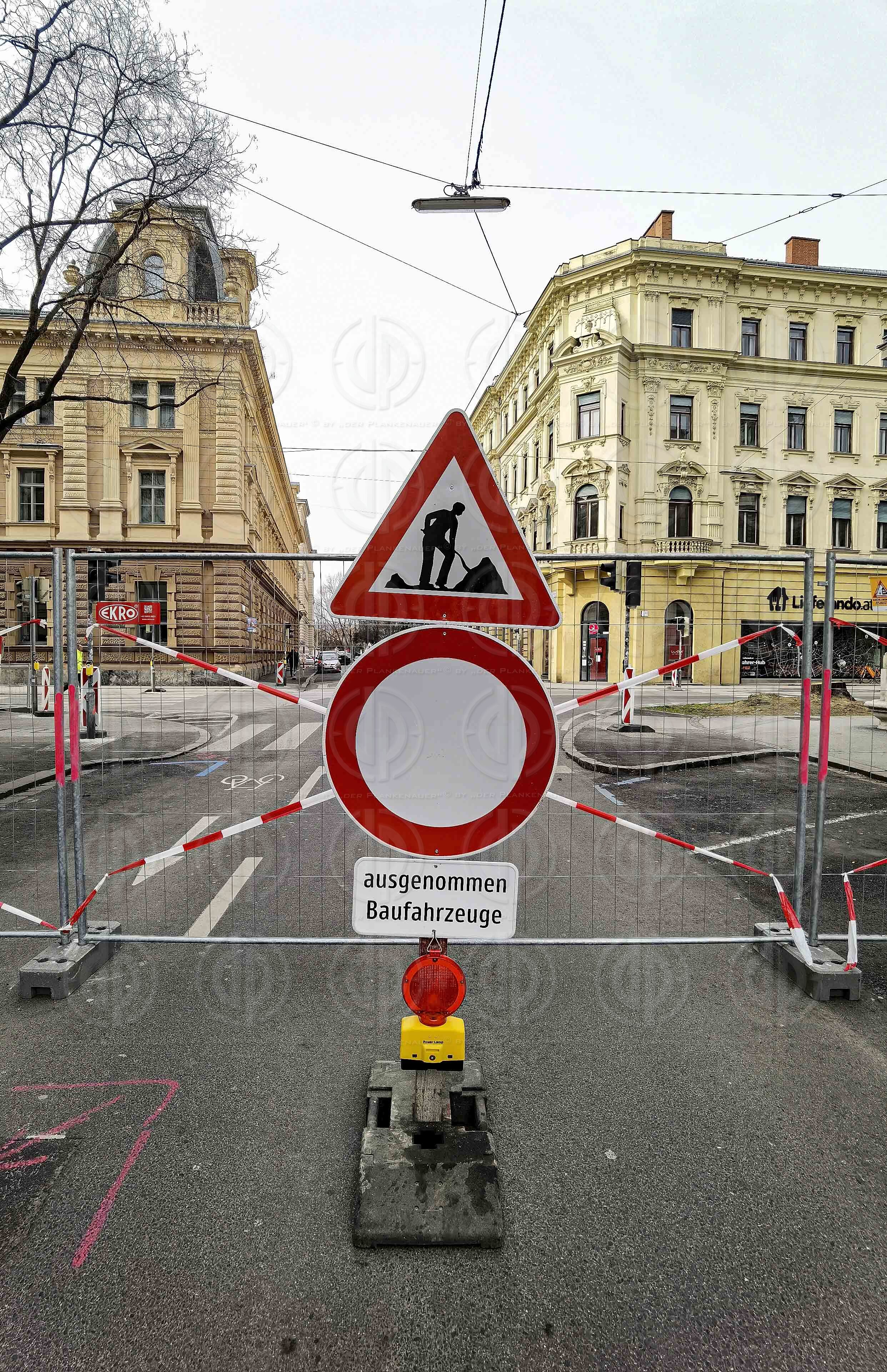 Sperre der Neutorgasse in Graz ab 06.03.2023