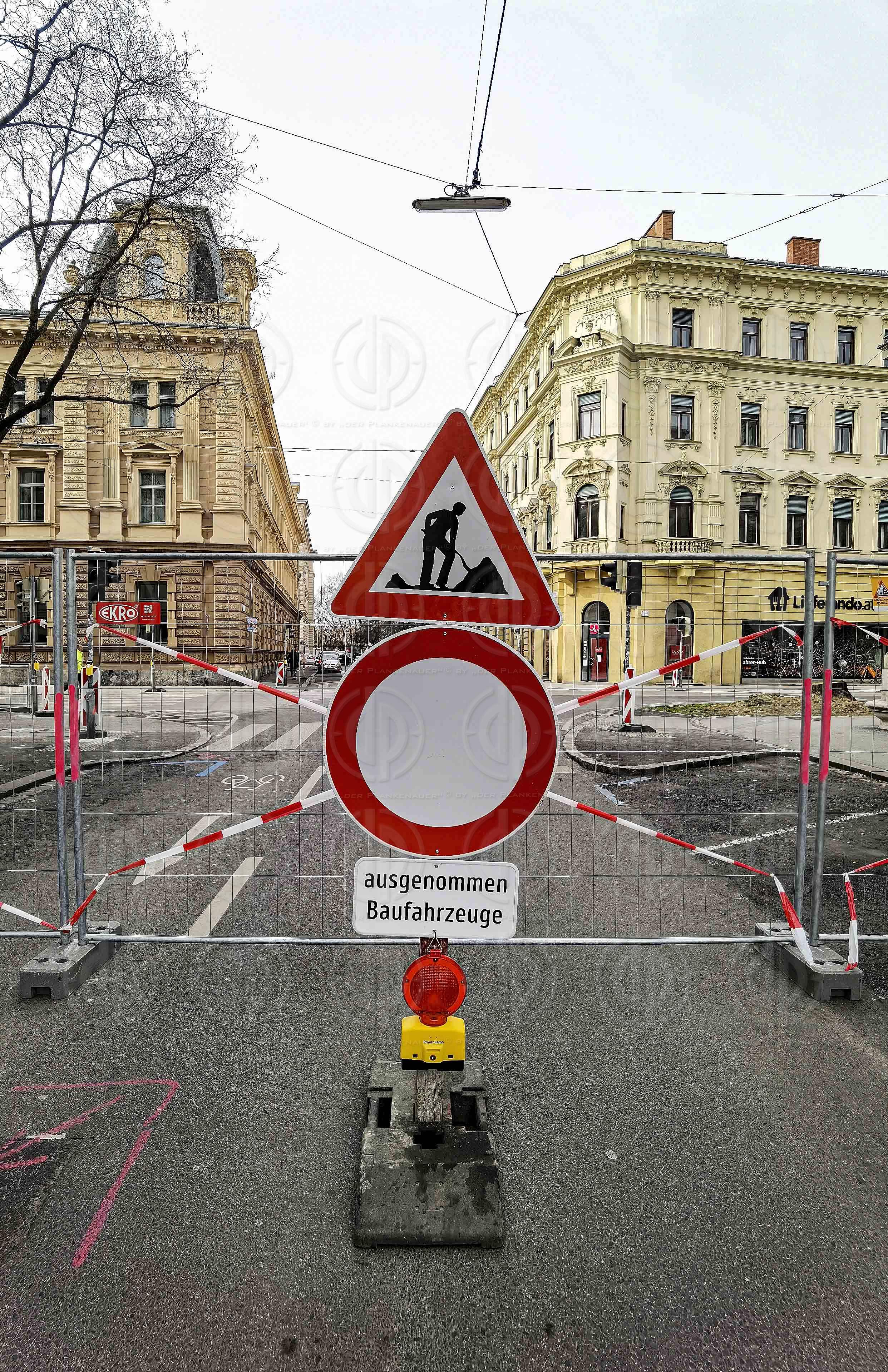 Sperre der Neutorgasse in Graz ab 06.03.2023
