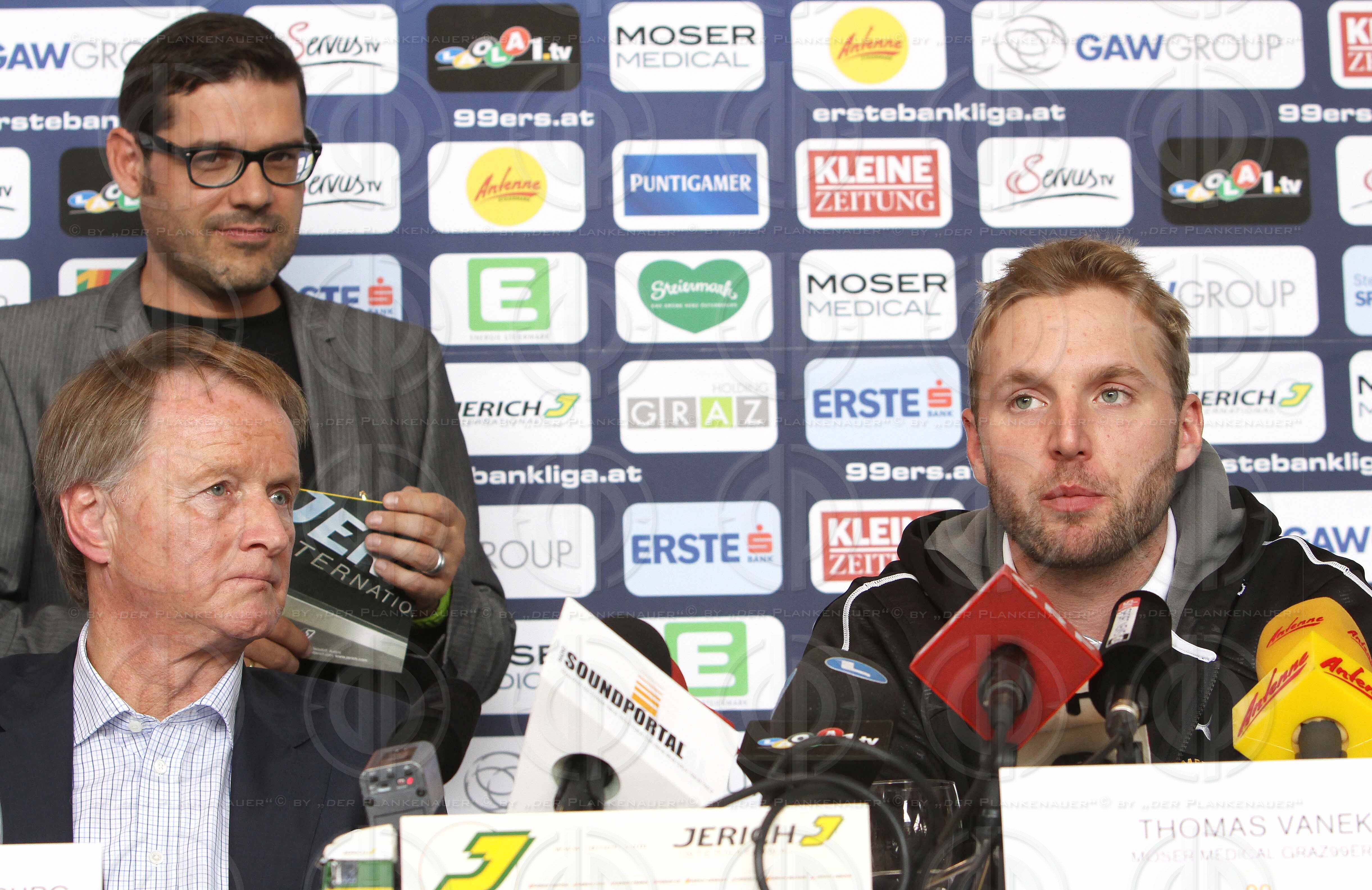 PK Thomas Vanek bei den Graz 99ers