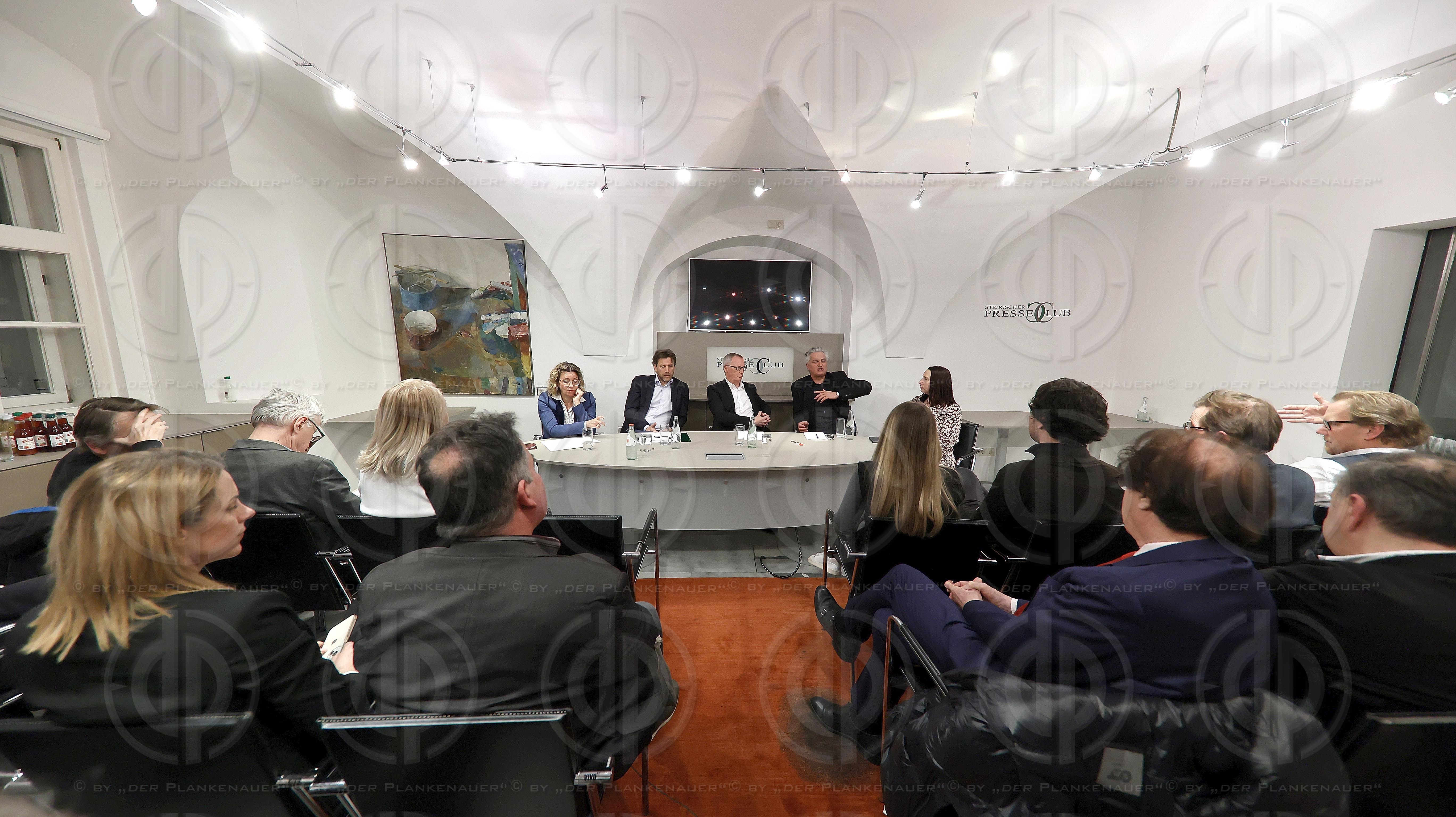 Presseclub Stmk.: Runde der Chefredakteure am 26.02.2024