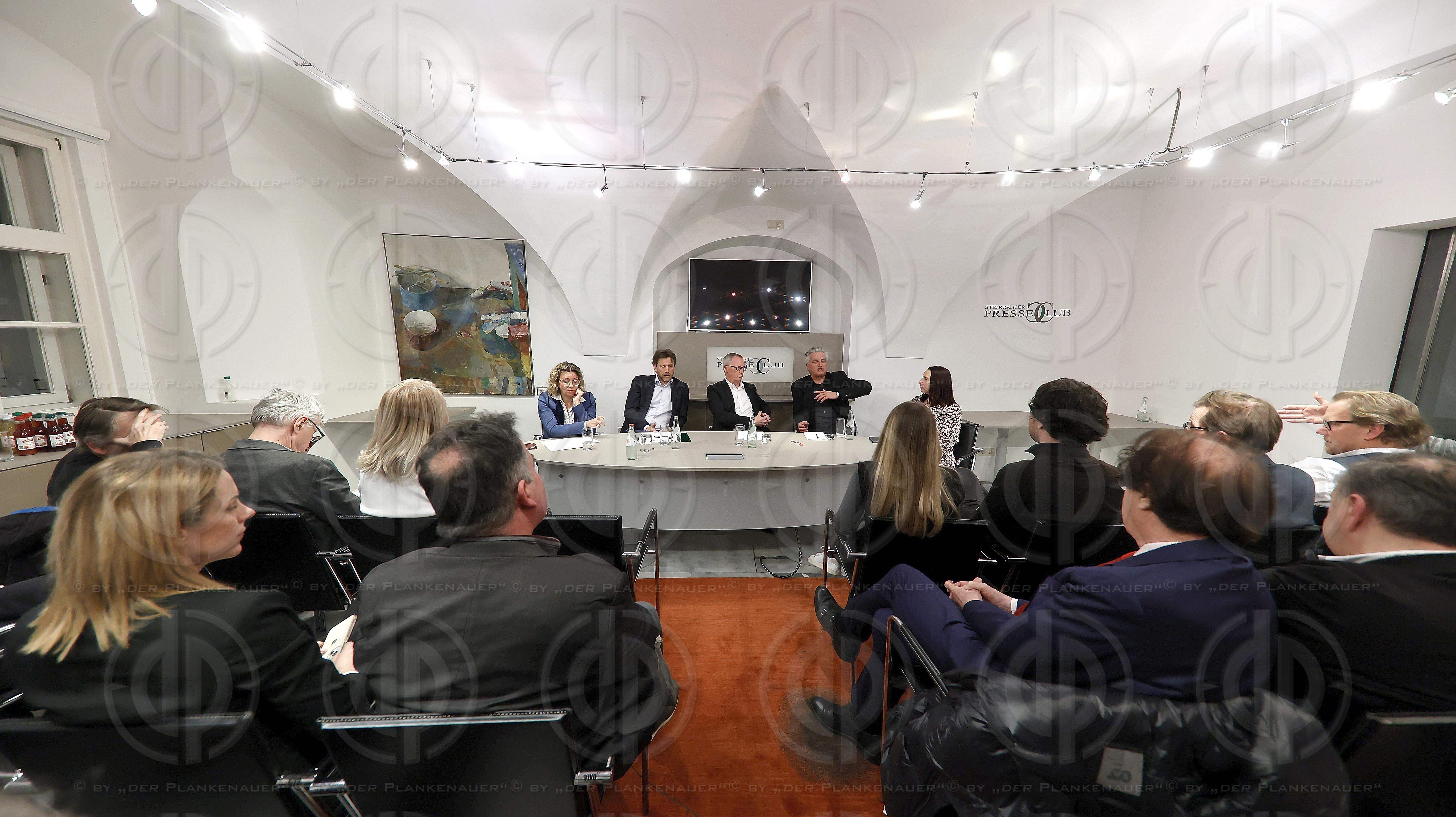 Presseclub Stmk.: Runde der Chefredakteure am 26.02.2024