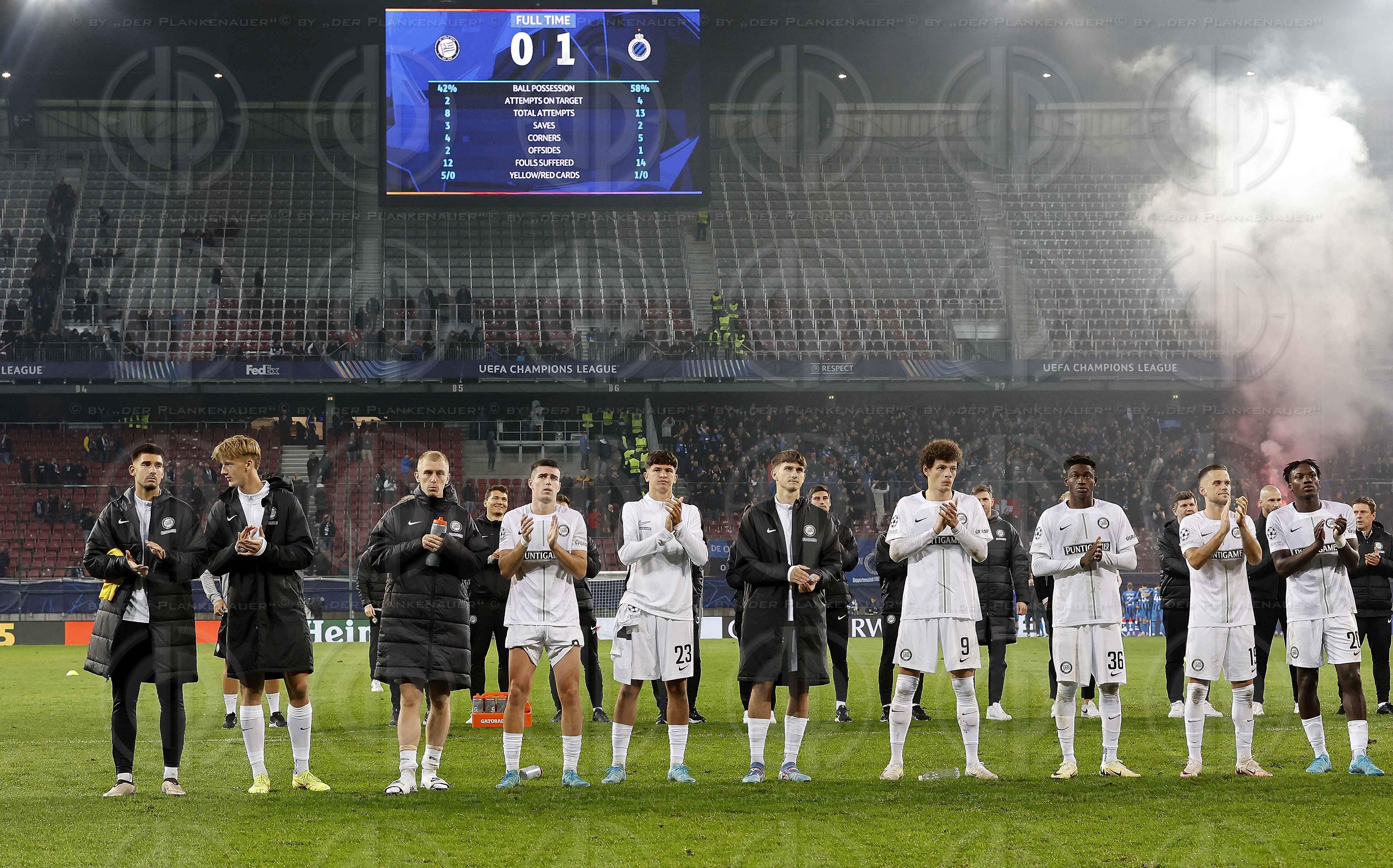 UEFA Champions League SK  Sturm vs. FC Brügge (0:1) in Klagenfu