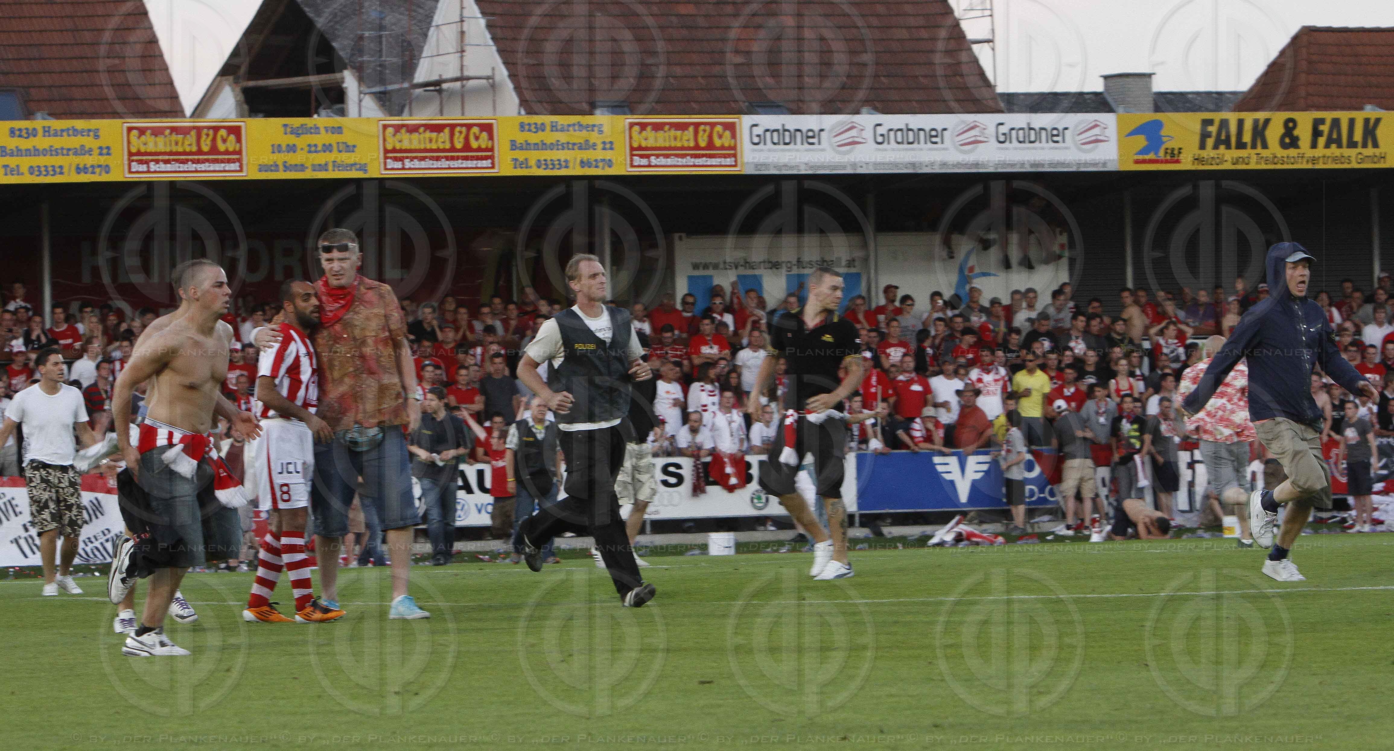 Relegation Hartberg vs. GAK (3:0, Spielabbruch)