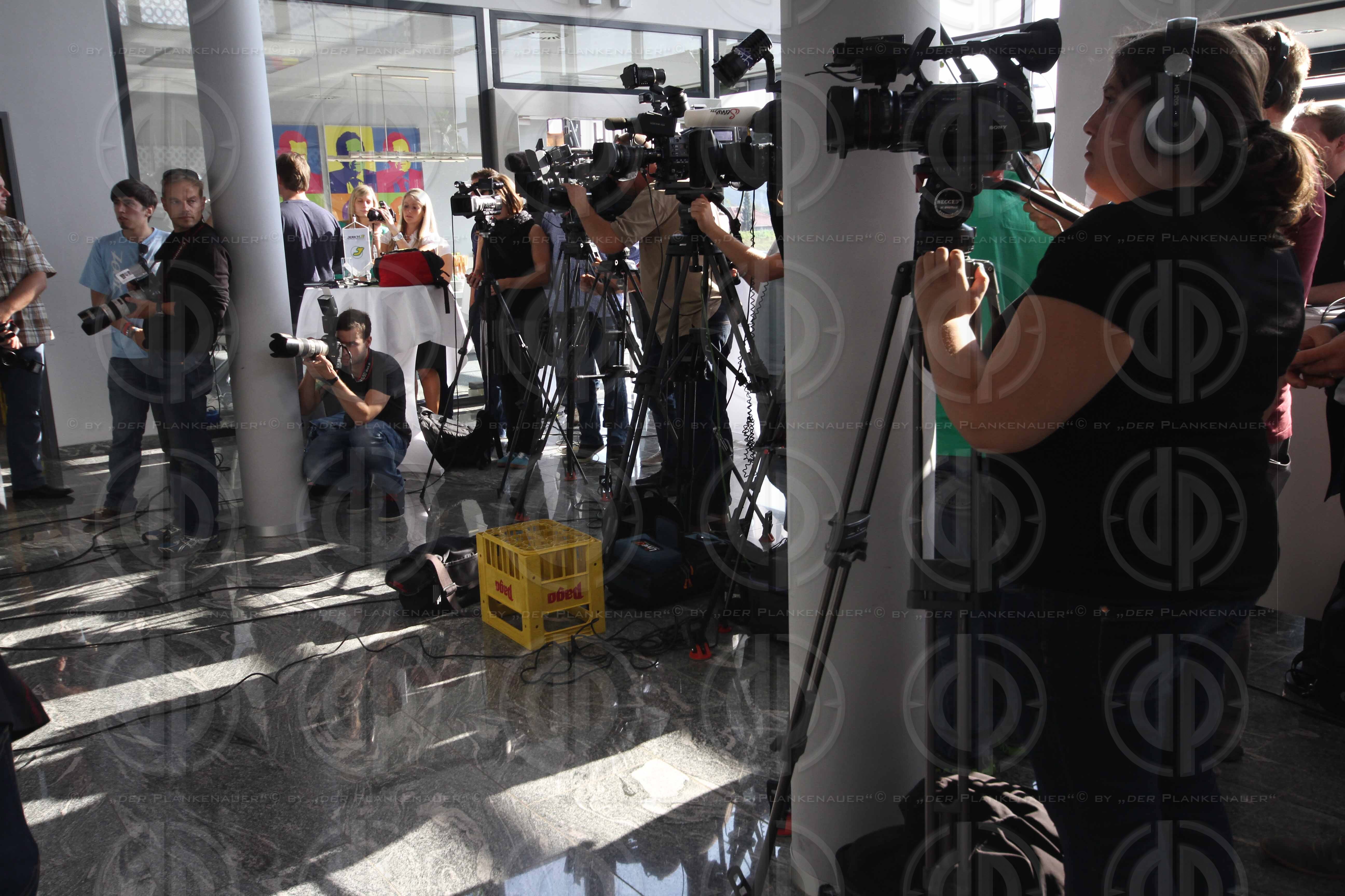 PK Thomas Vanek bei den Graz 99ers