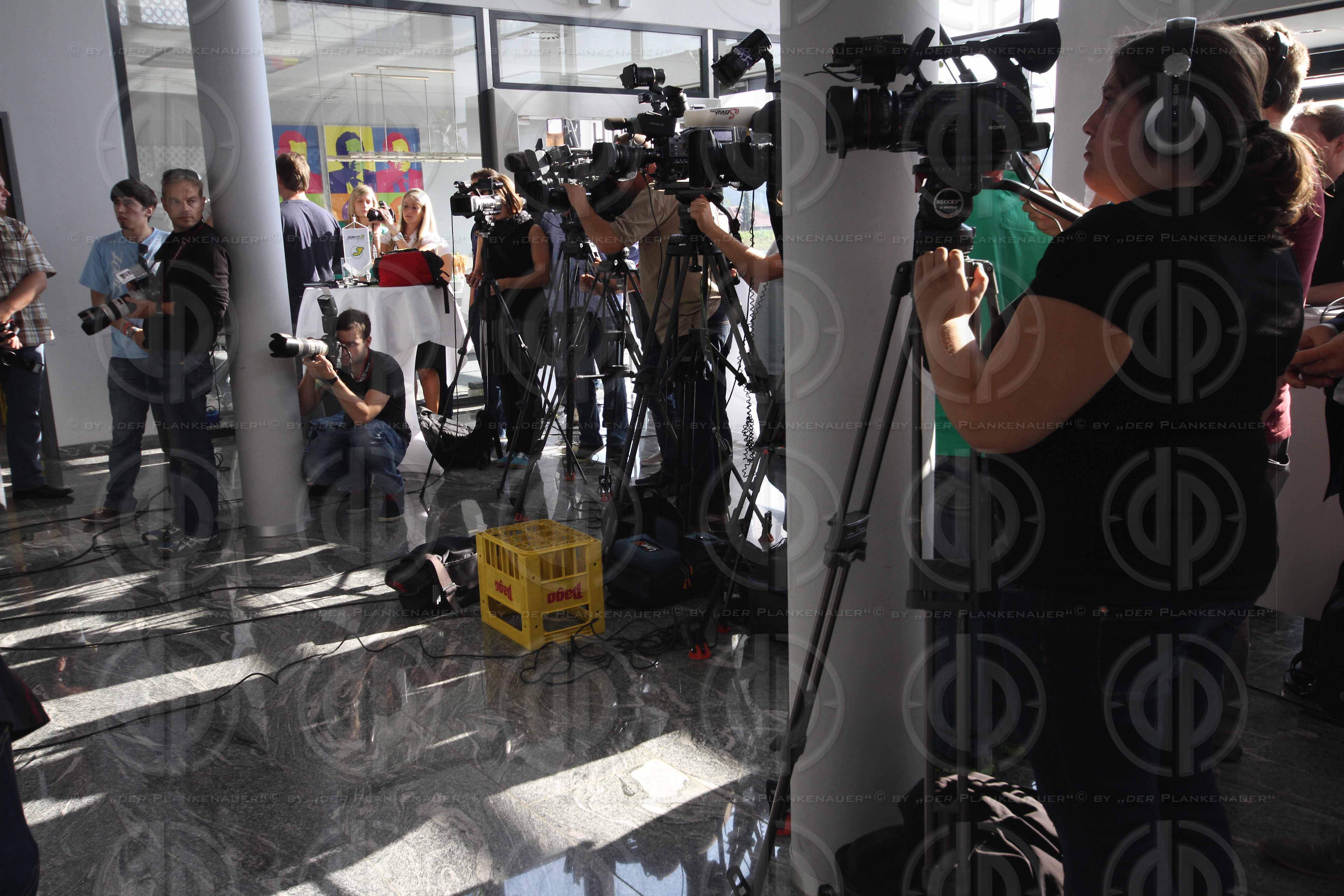 PK Thomas Vanek bei den Graz 99ers