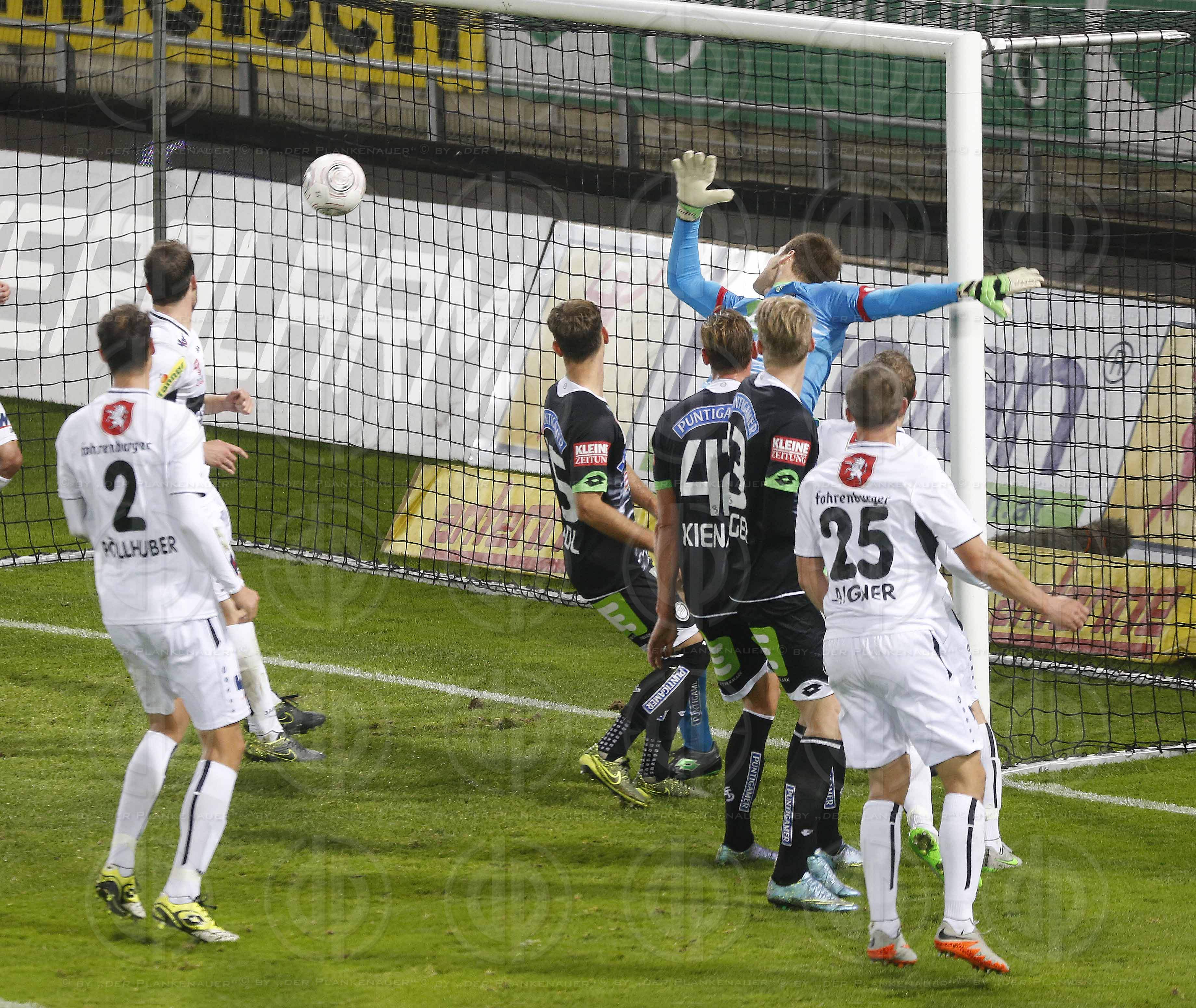 SK Sturm vs. SCR Altach (3:1 Endstand, 2:0 Pause)