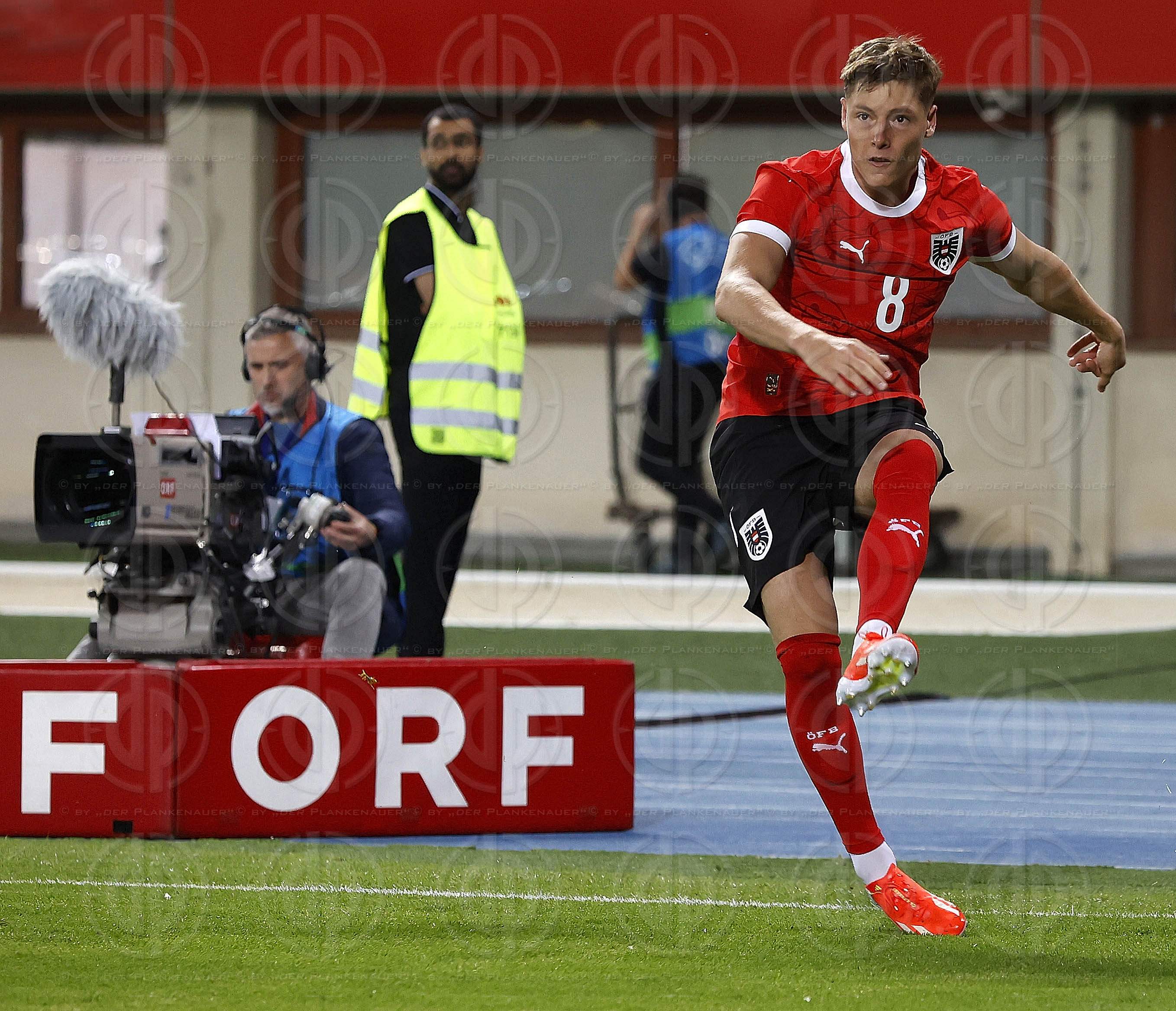 Länderspiel Österreich vs. Serbien (2:1) am 04.06.2024