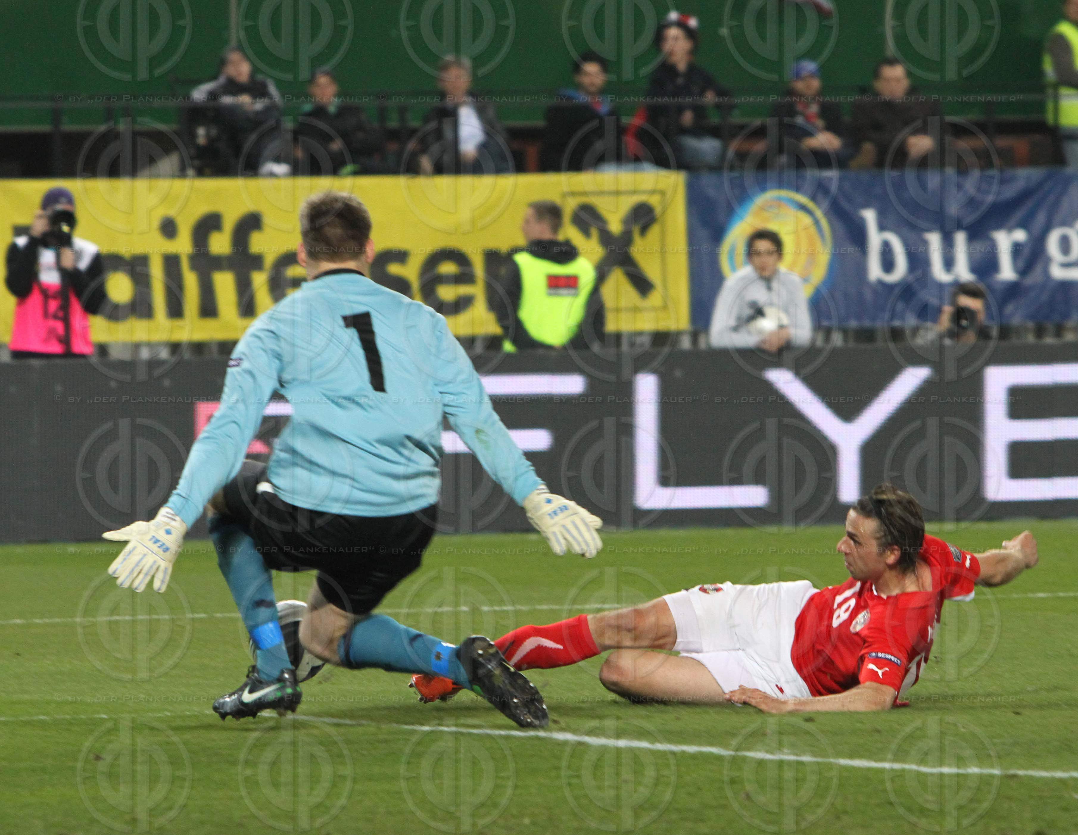 Qualifikation zur UEFA EURO 2012 Österreich vs. Belgien (0:2)