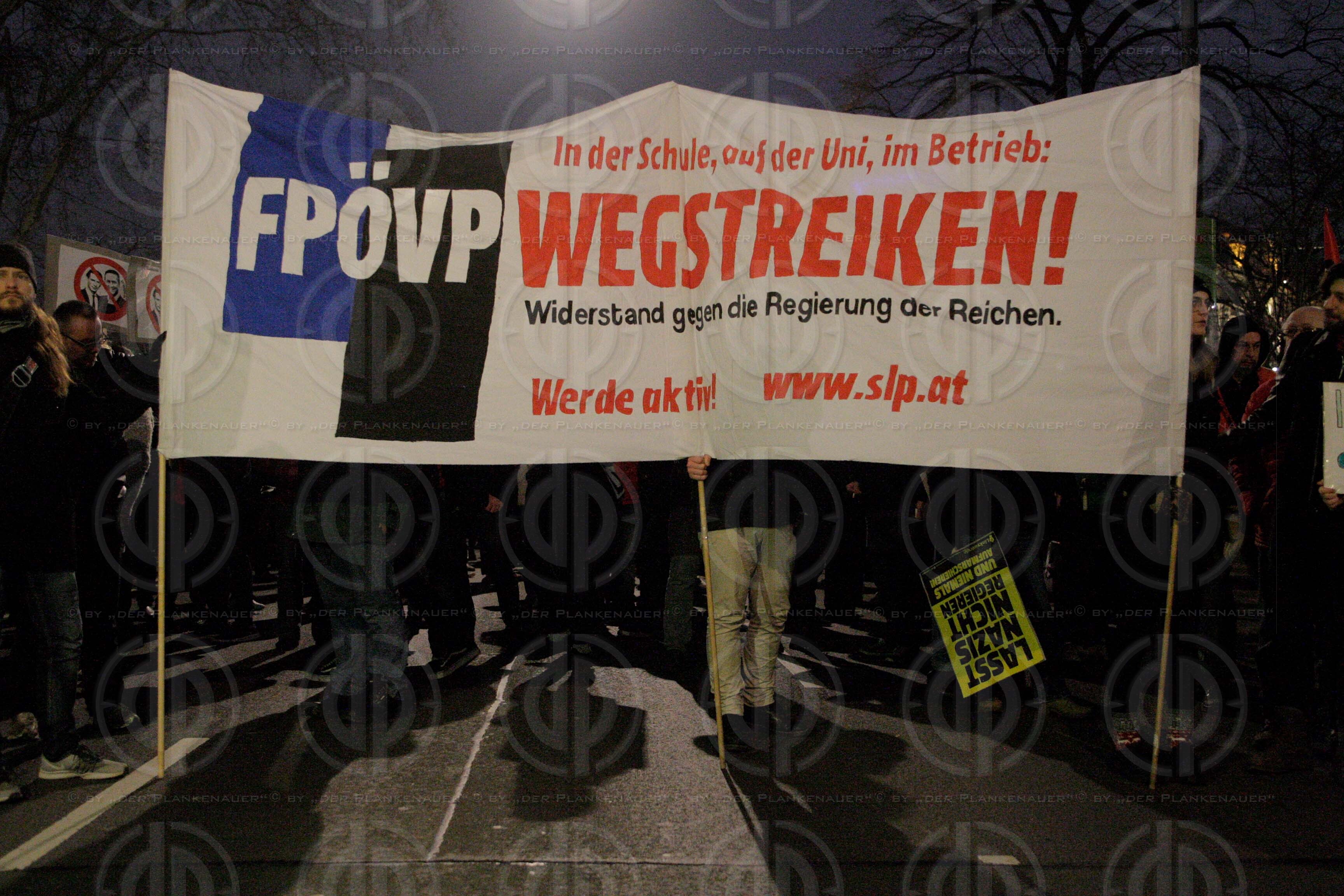 Demos gegen den Akadenikerball 2018