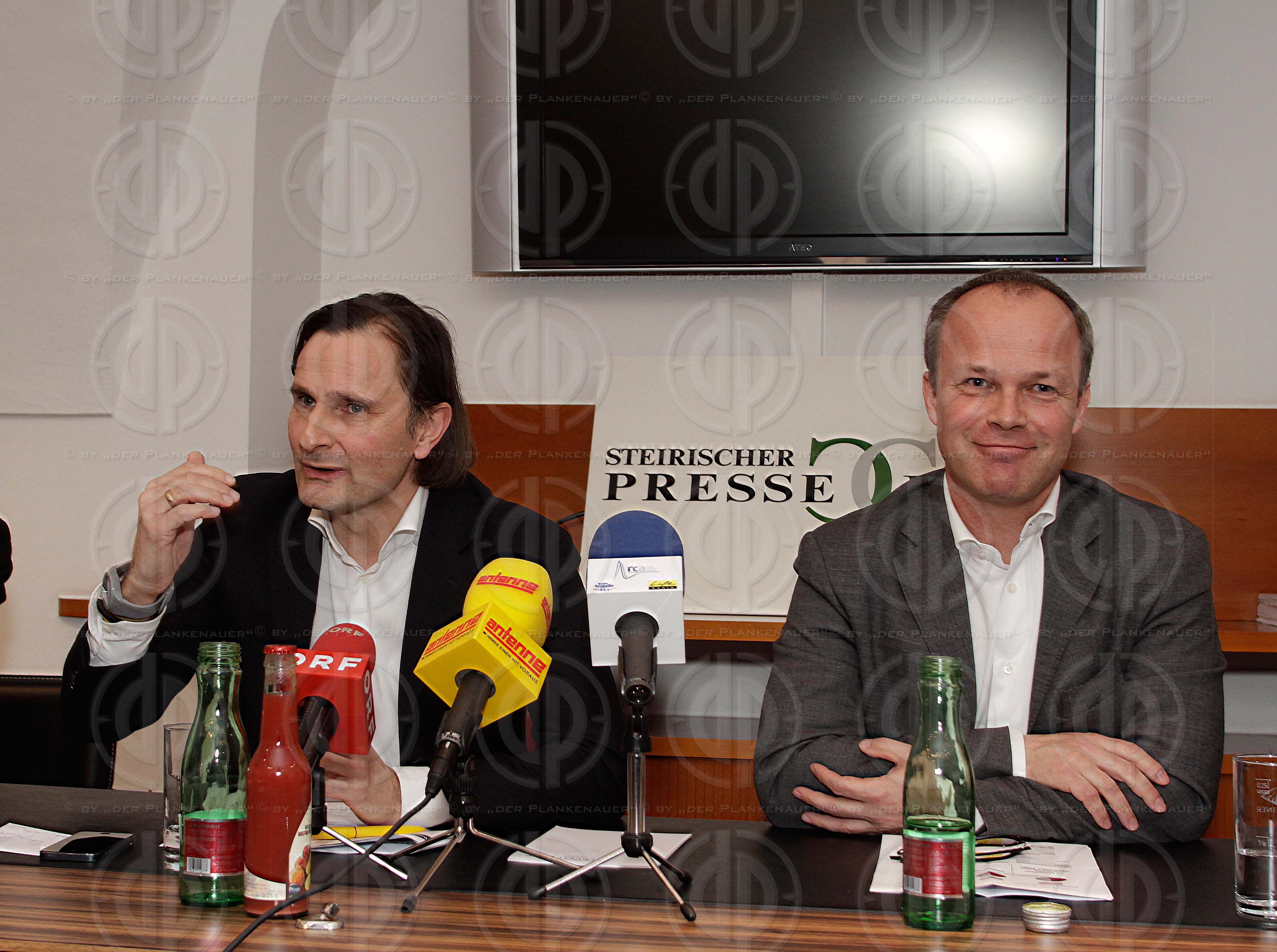 Mediengespraech mit den Styria-Vorstaenden