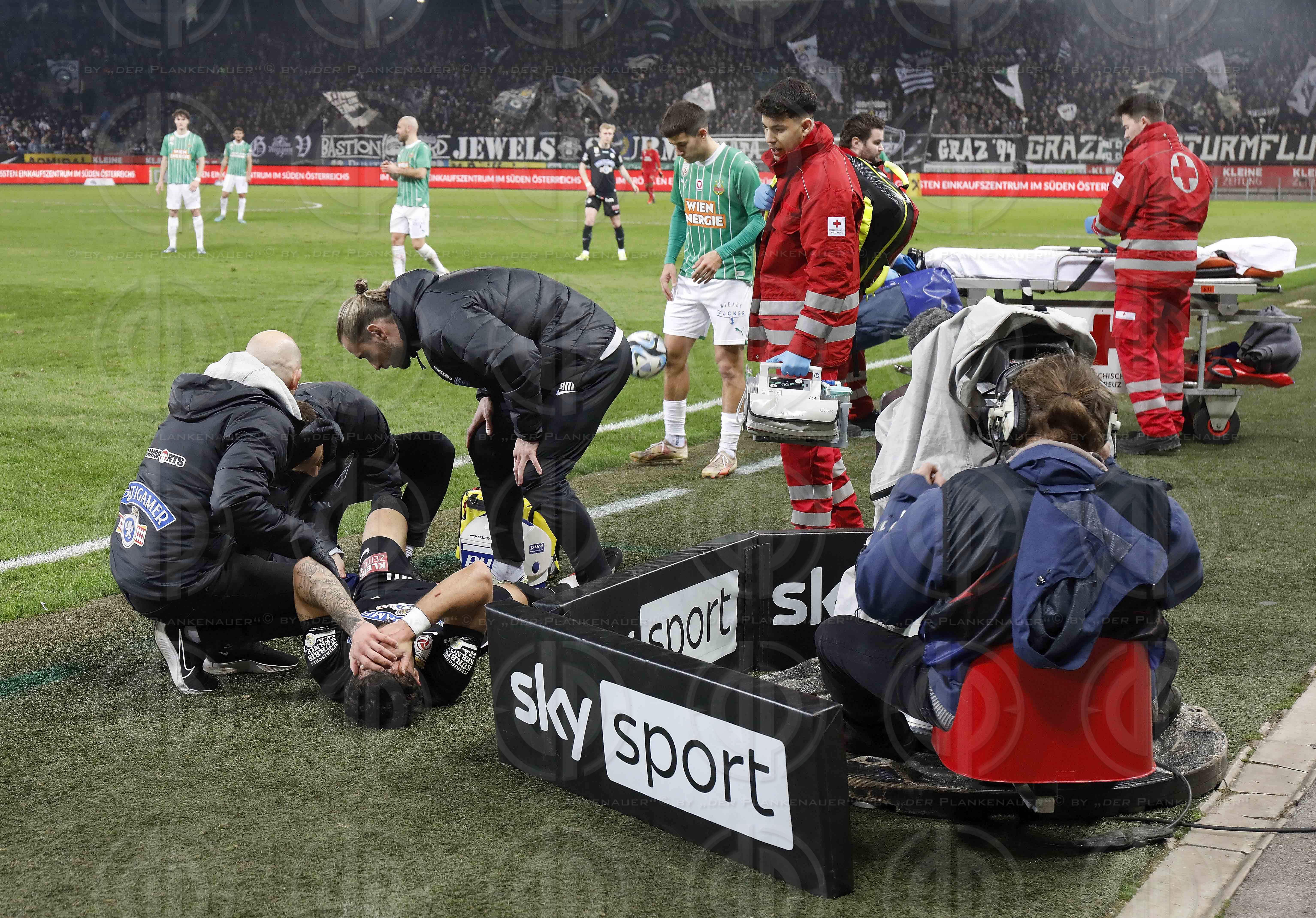 SK Sturm vs. SK Rapid (1:1) am 18.02.2024