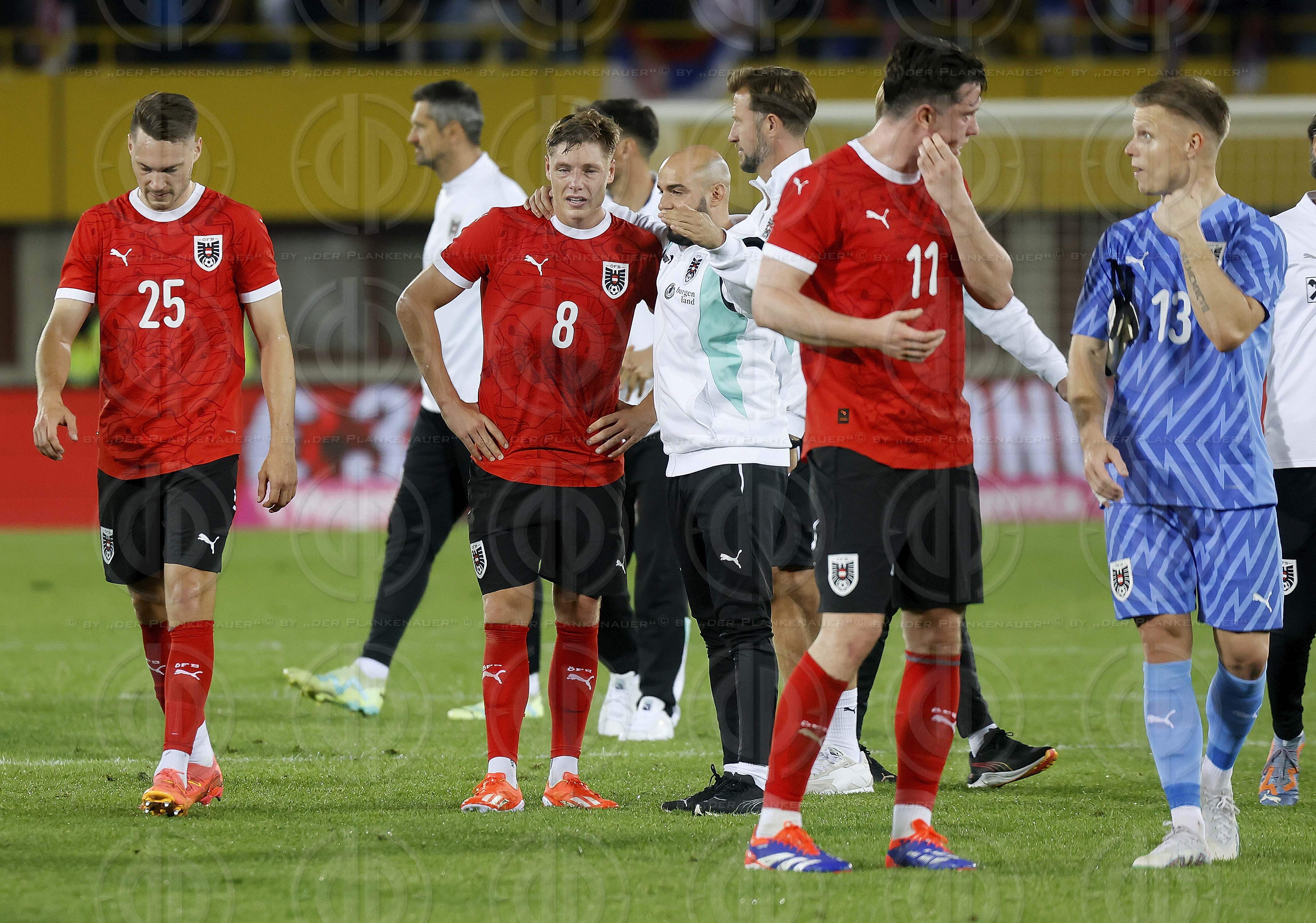 Länderspiel Österreich vs. Serbien (2:1) am 04.06.2024
