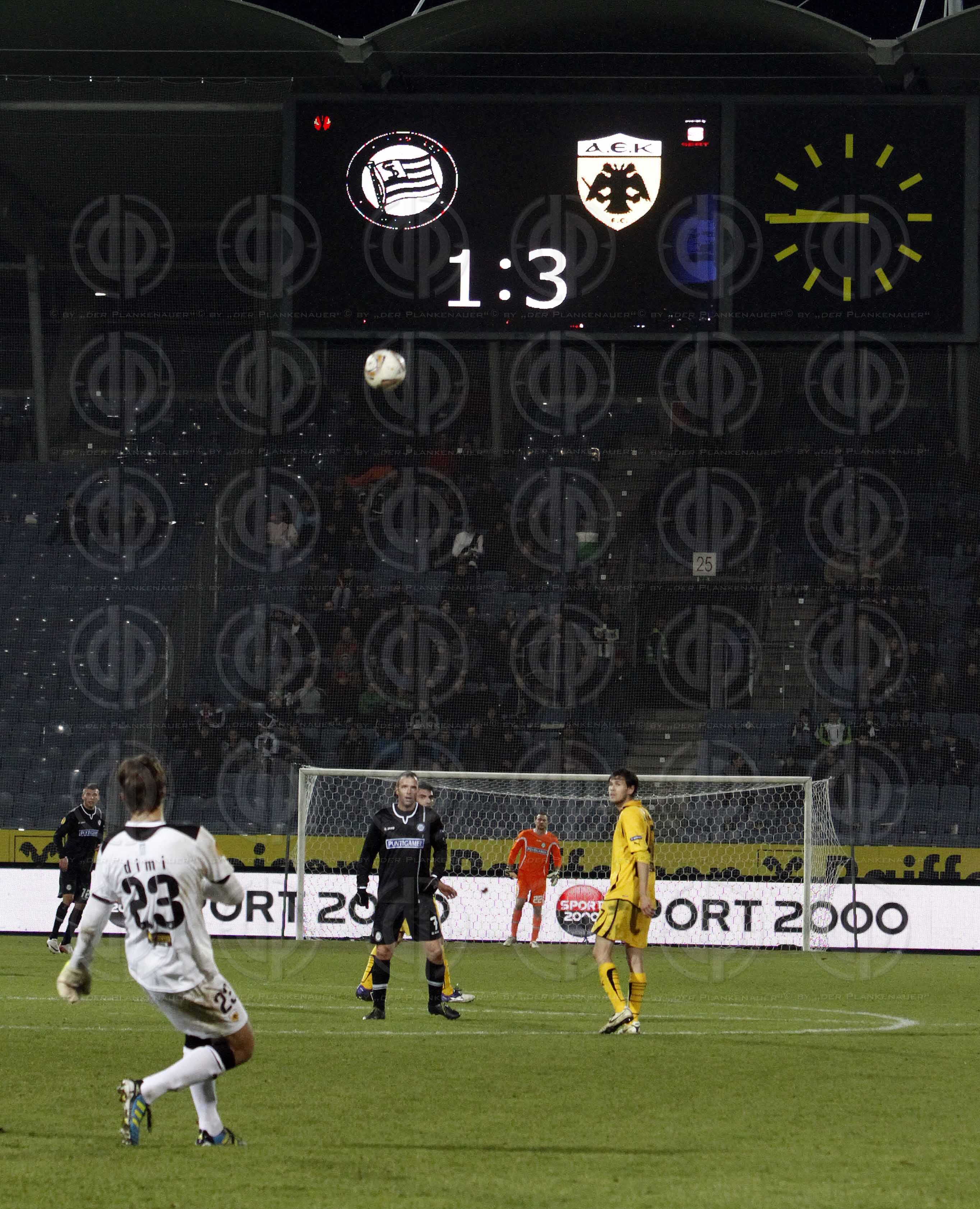 Euro League SK Sturm vs. AEK Athen (1:3)