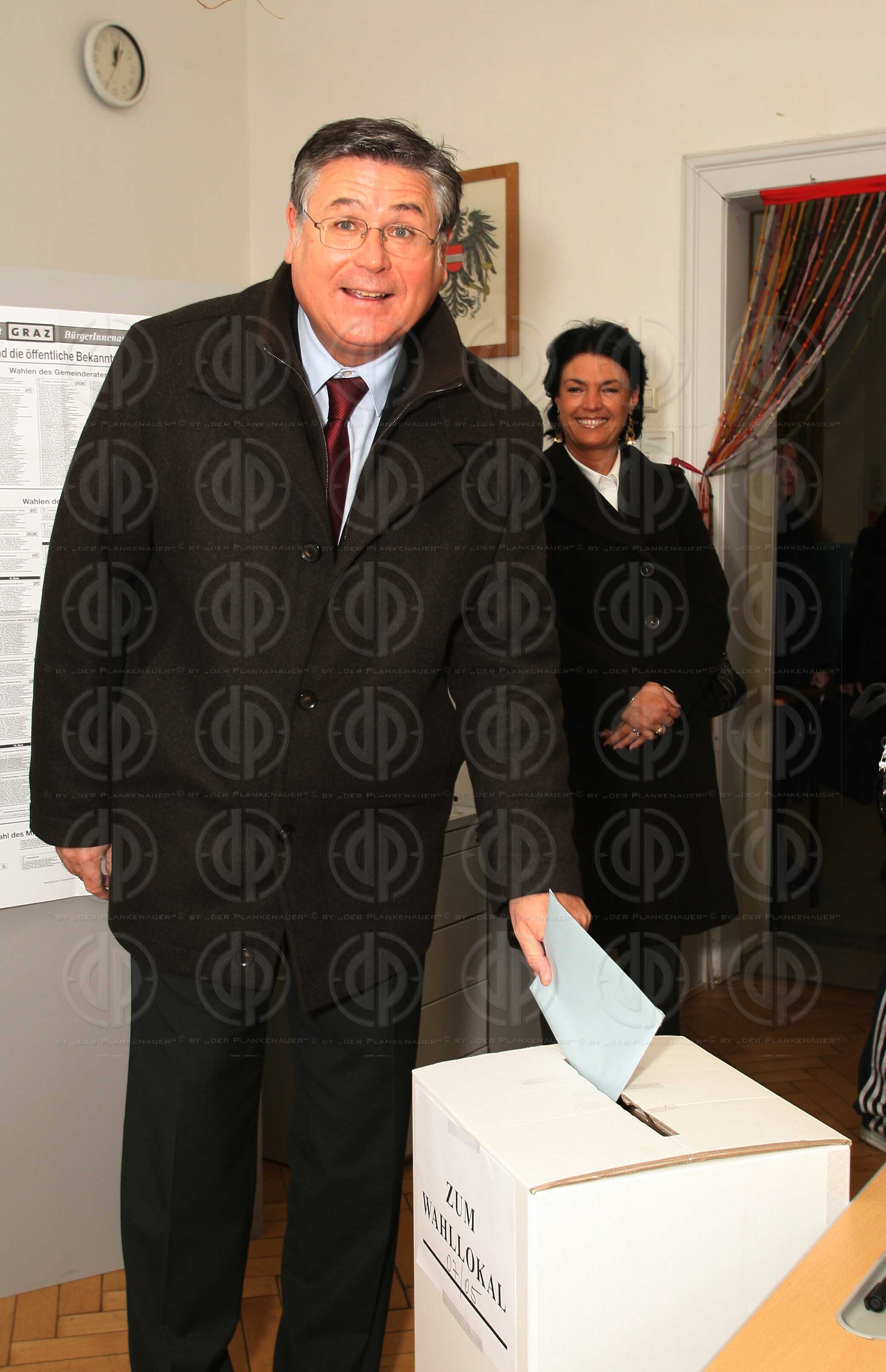 GR-Wahl Graz 2008 - Stimmabgabe der Spitzenkandidaten