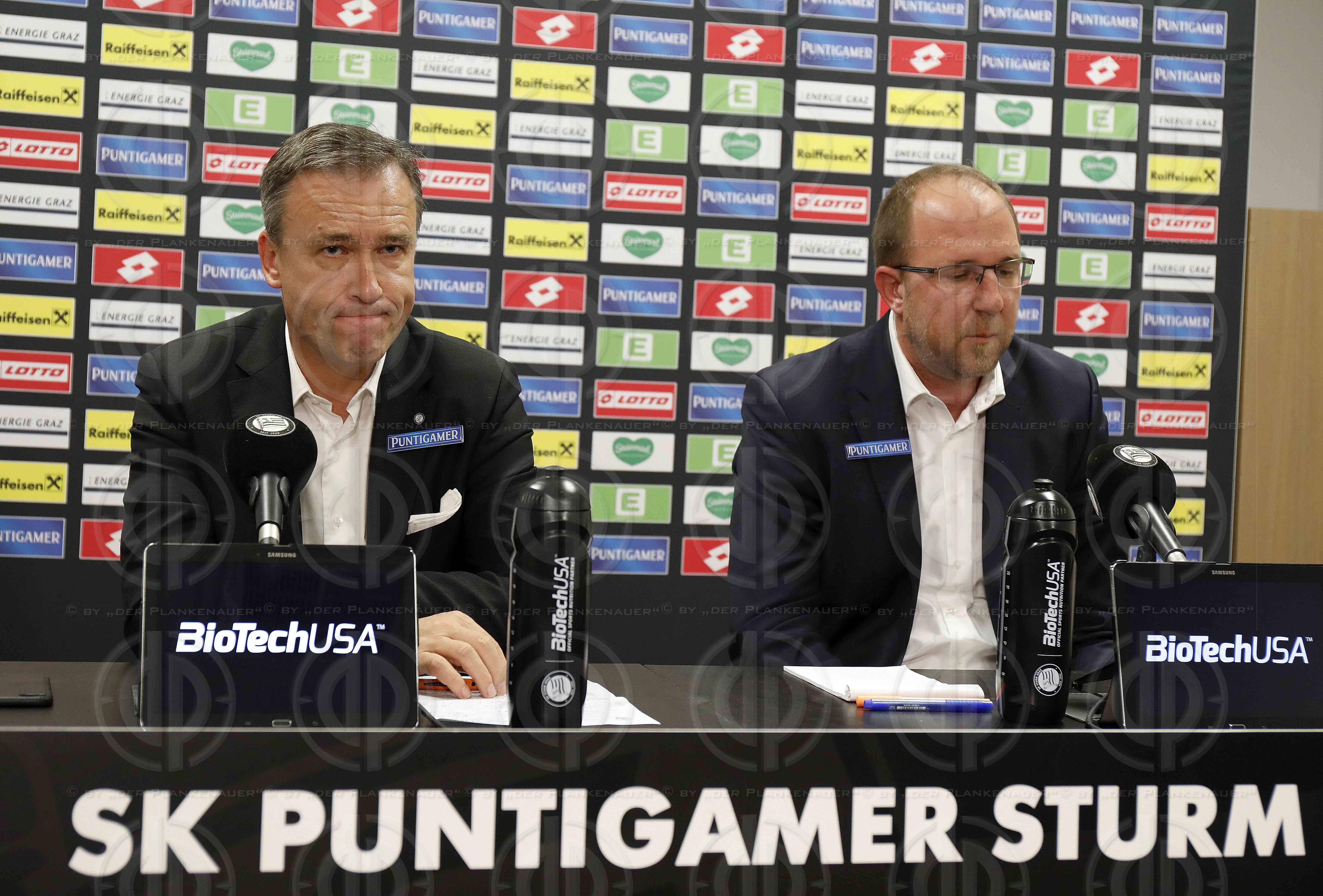 SK Sturm Pressekonfernz