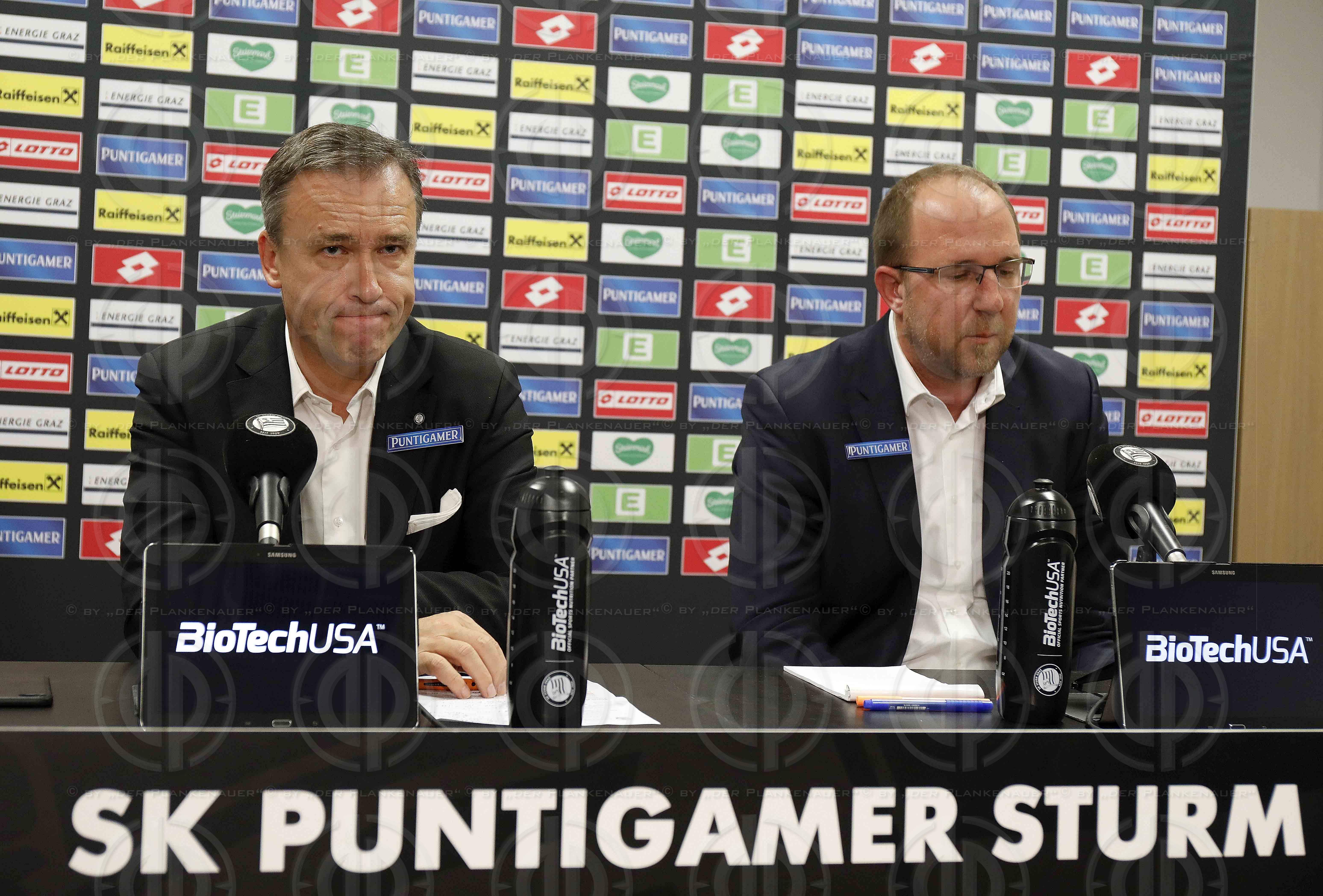 SK Sturm Pressekonfernz