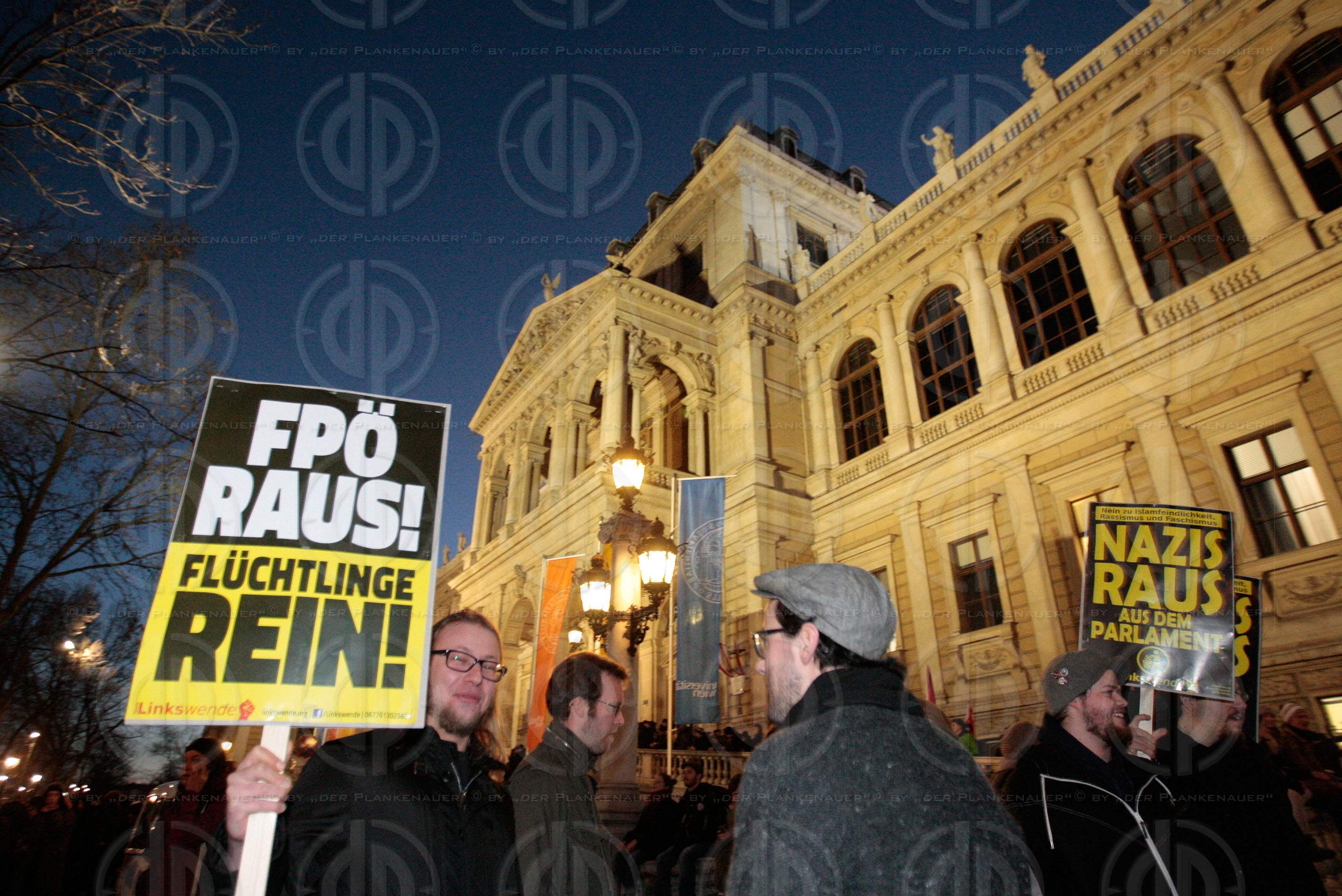 Demos rund um den Akademikerball 2016