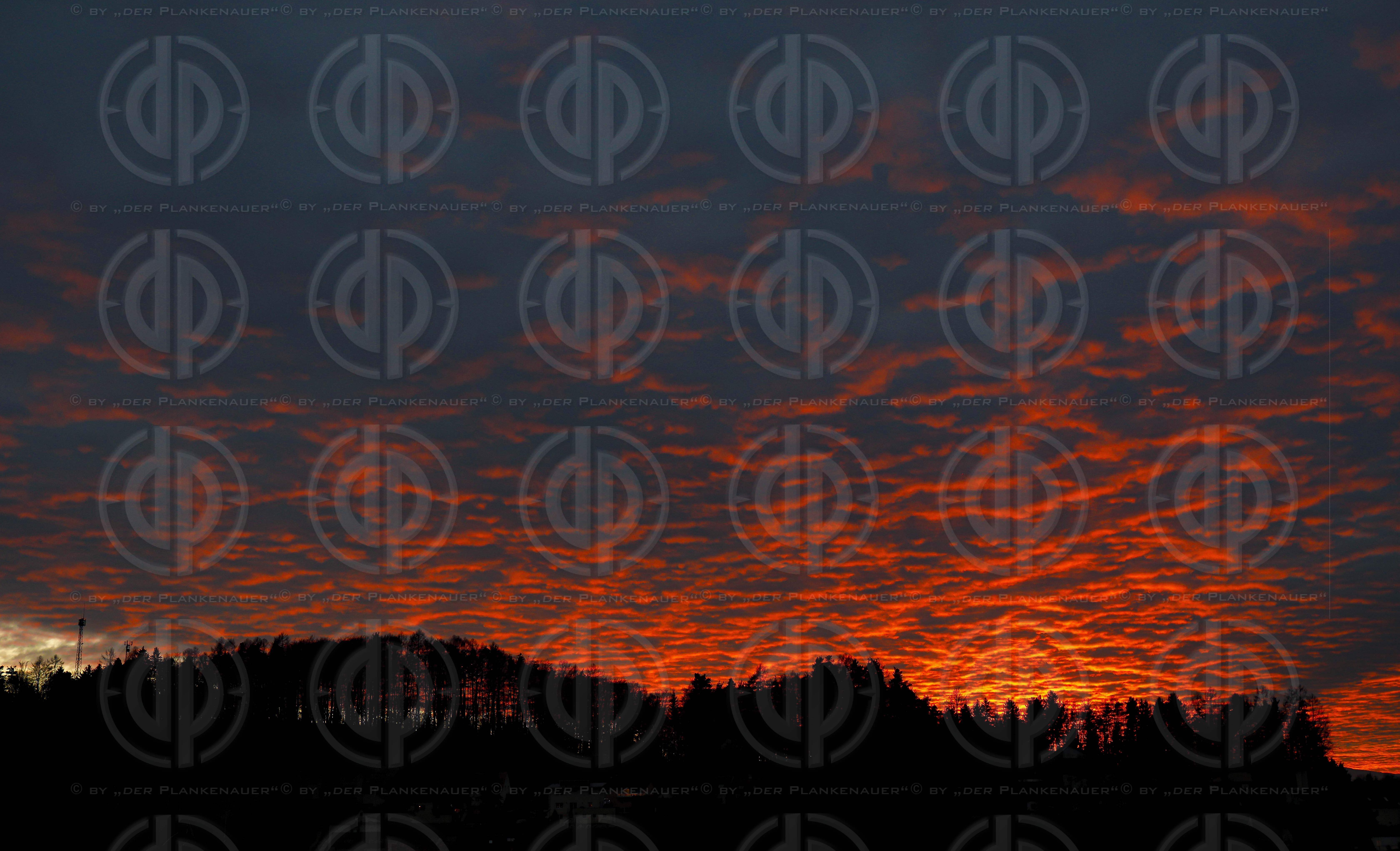 Wintersonnenuntergang