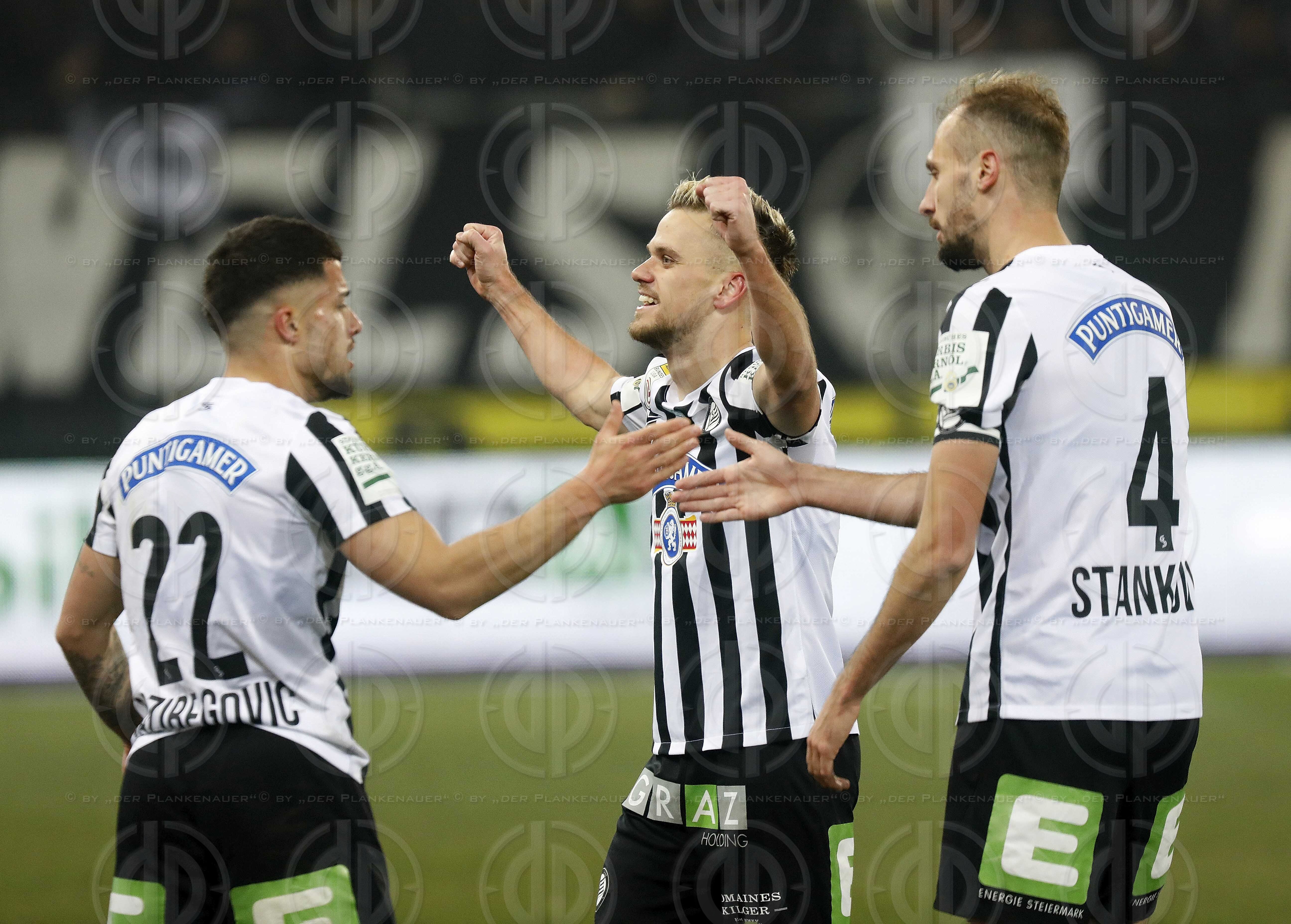 SK Sturm vs. Rapid Wien (1:0) am 10.02.2023