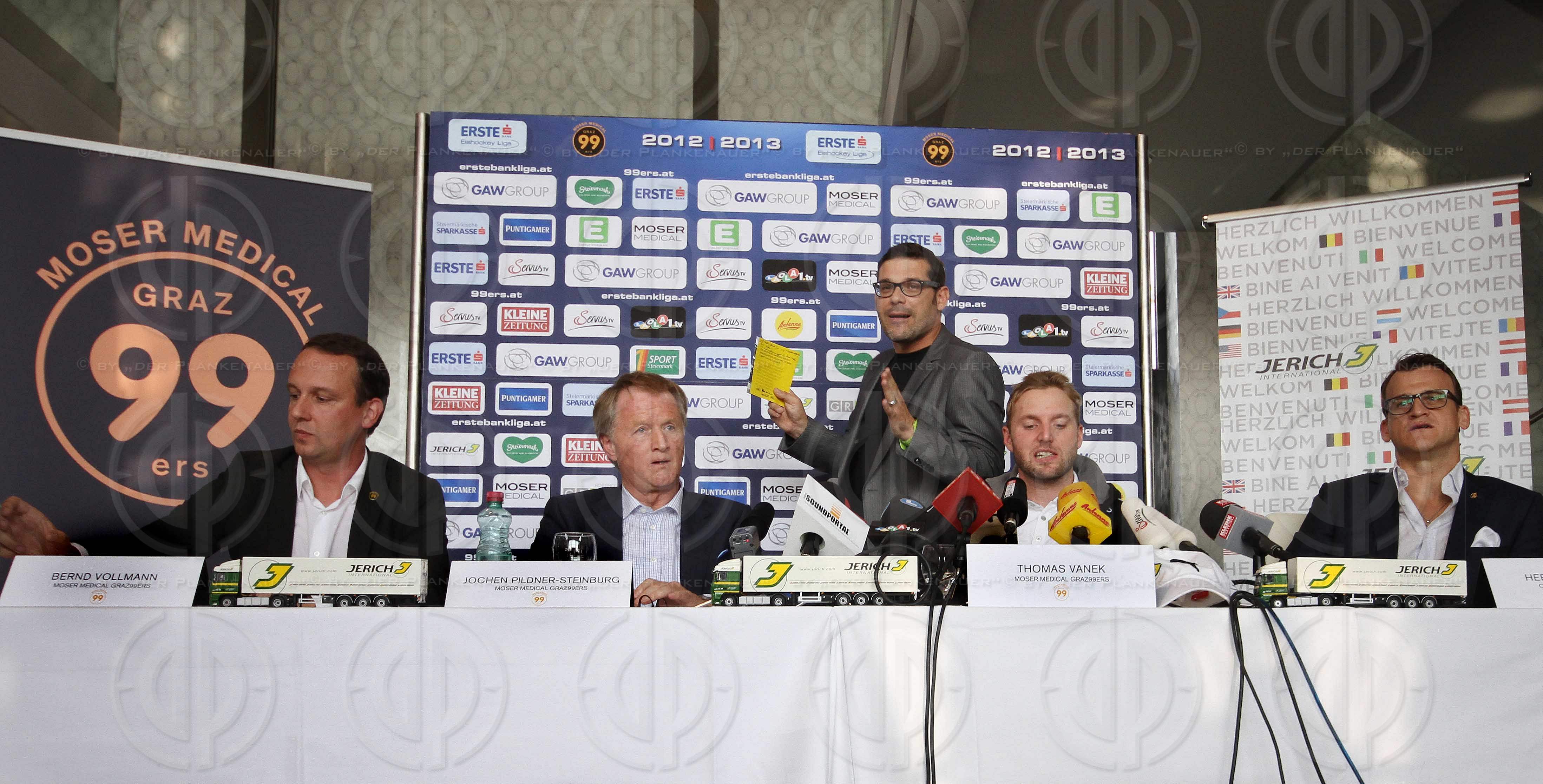 PK Thomas Vanek bei den Graz 99ers