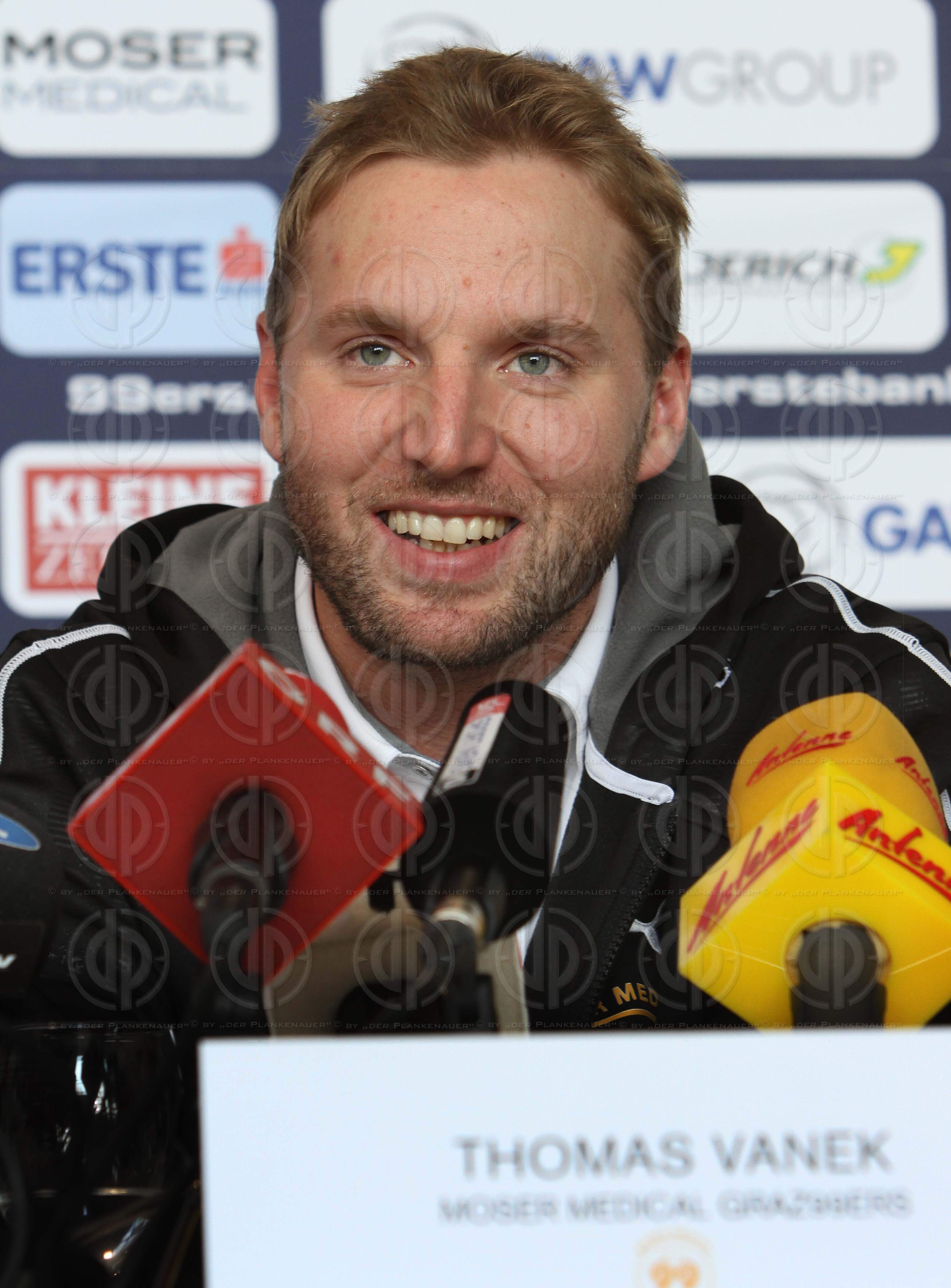 PK Thomas Vanek bei den Graz 99ers