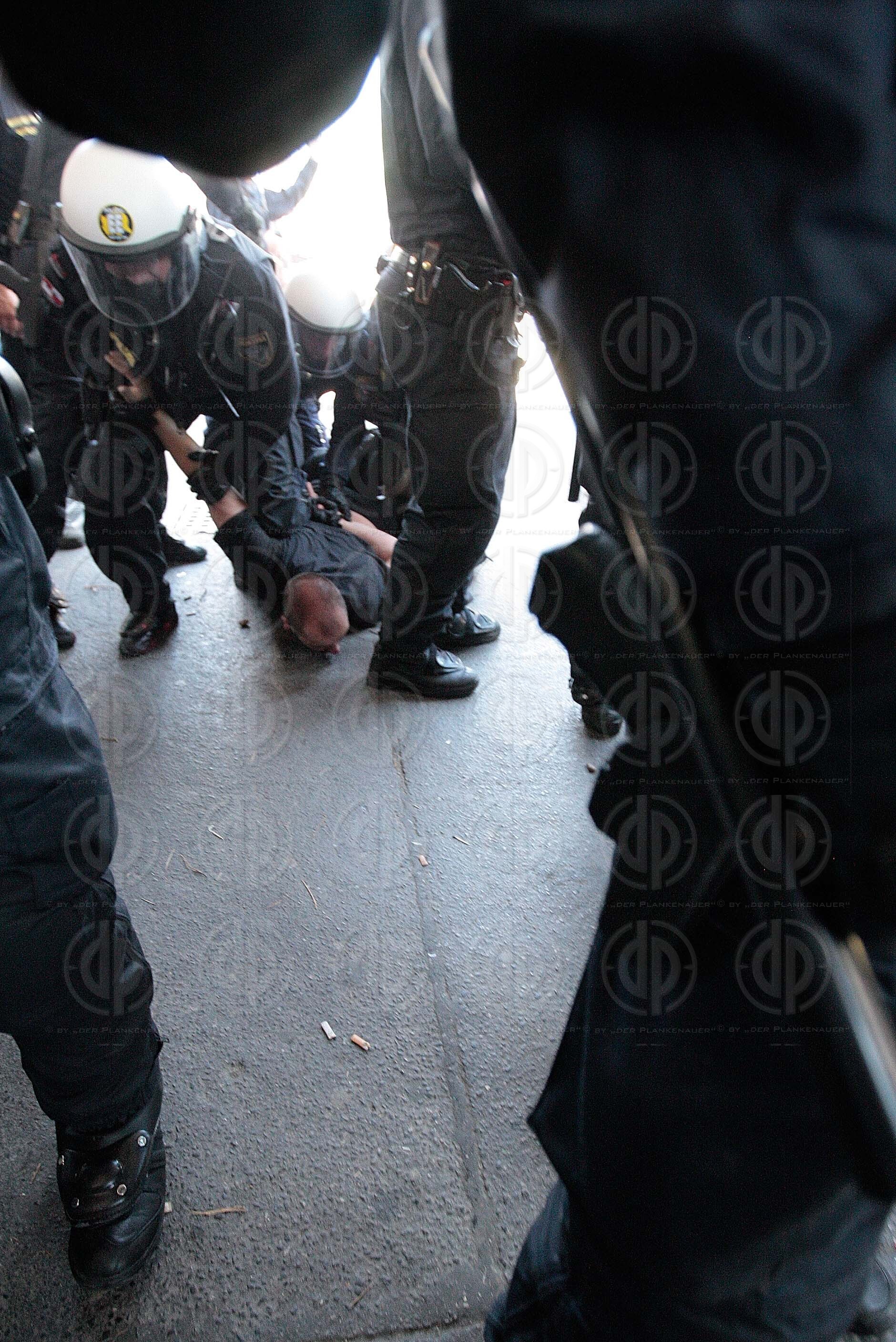 Protestdemo gegen den Identitaeren-Aufmarsch