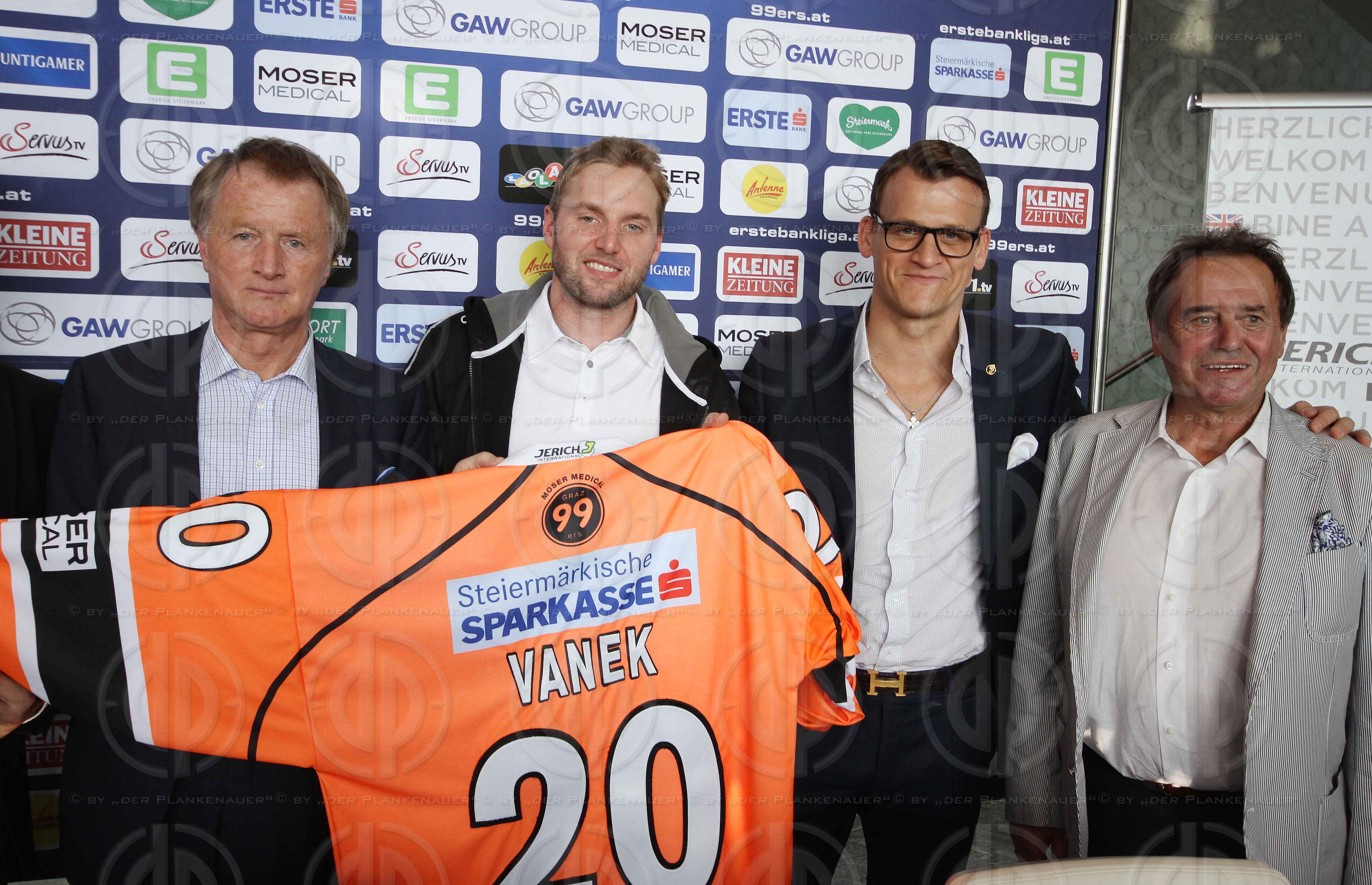 PK Thomas Vanek bei den Graz 99ers