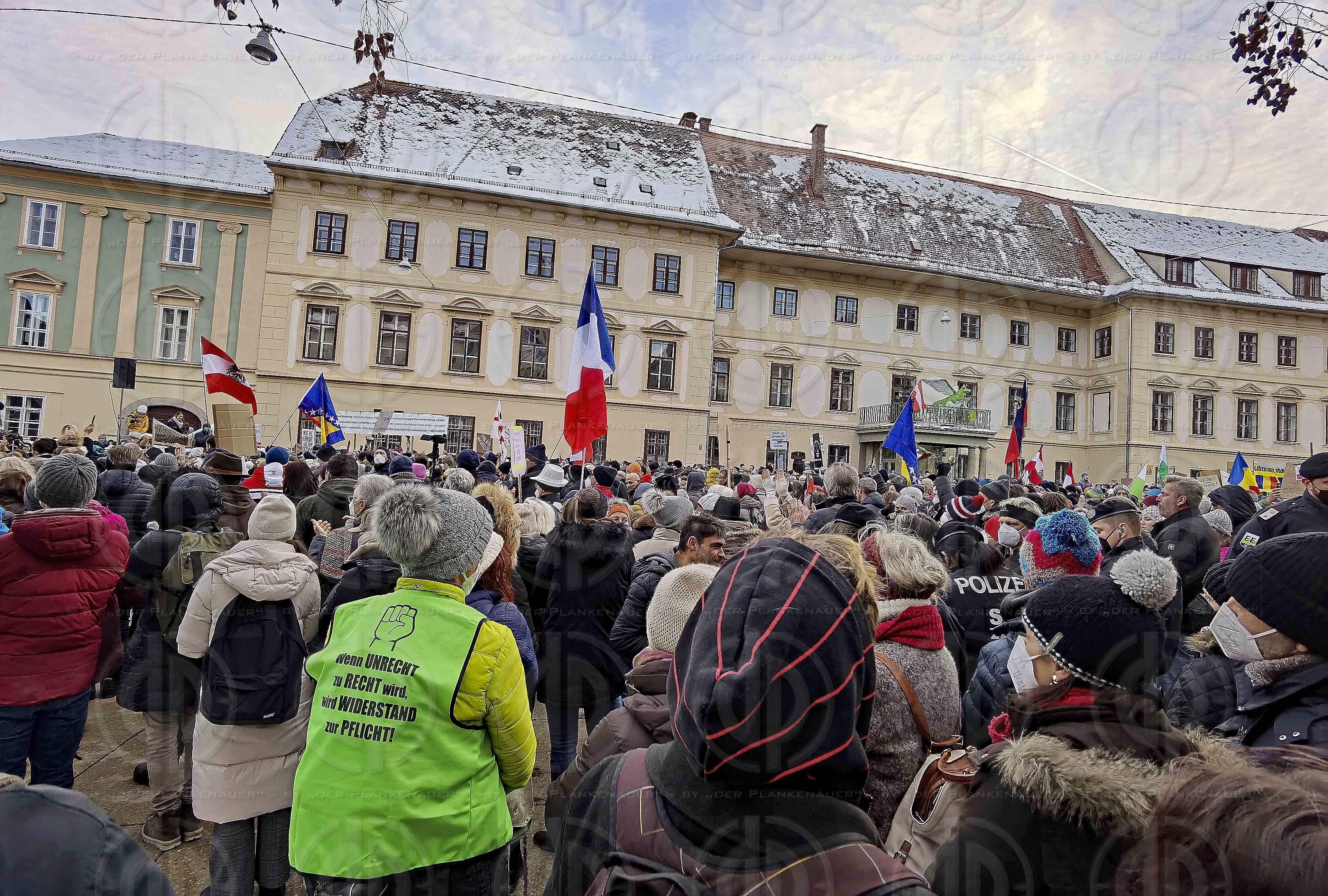 Demo Keine Impfplicht in Graz am 12.12.2021