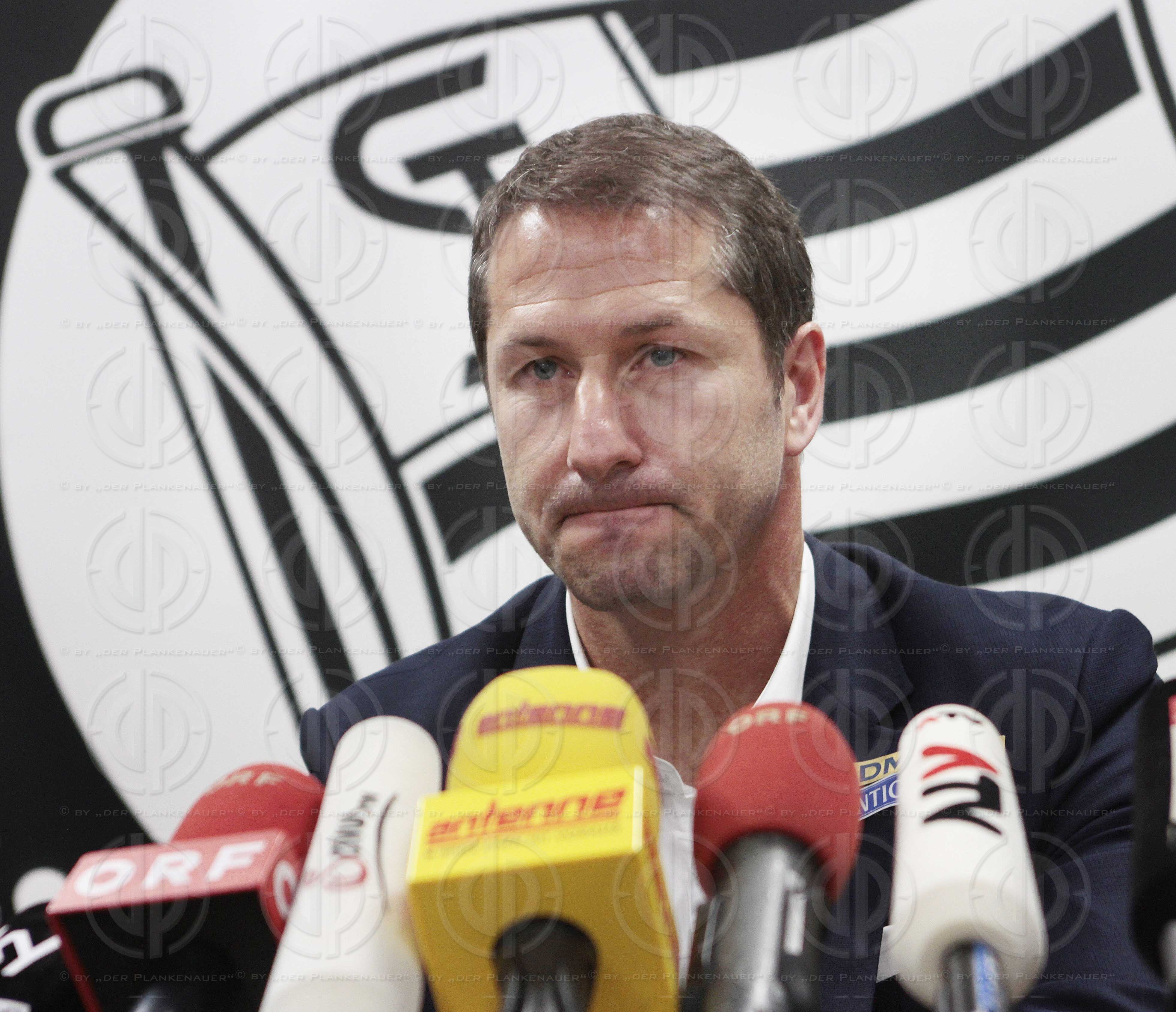 SK Sturm Pressekonferenz - neuer Trainer