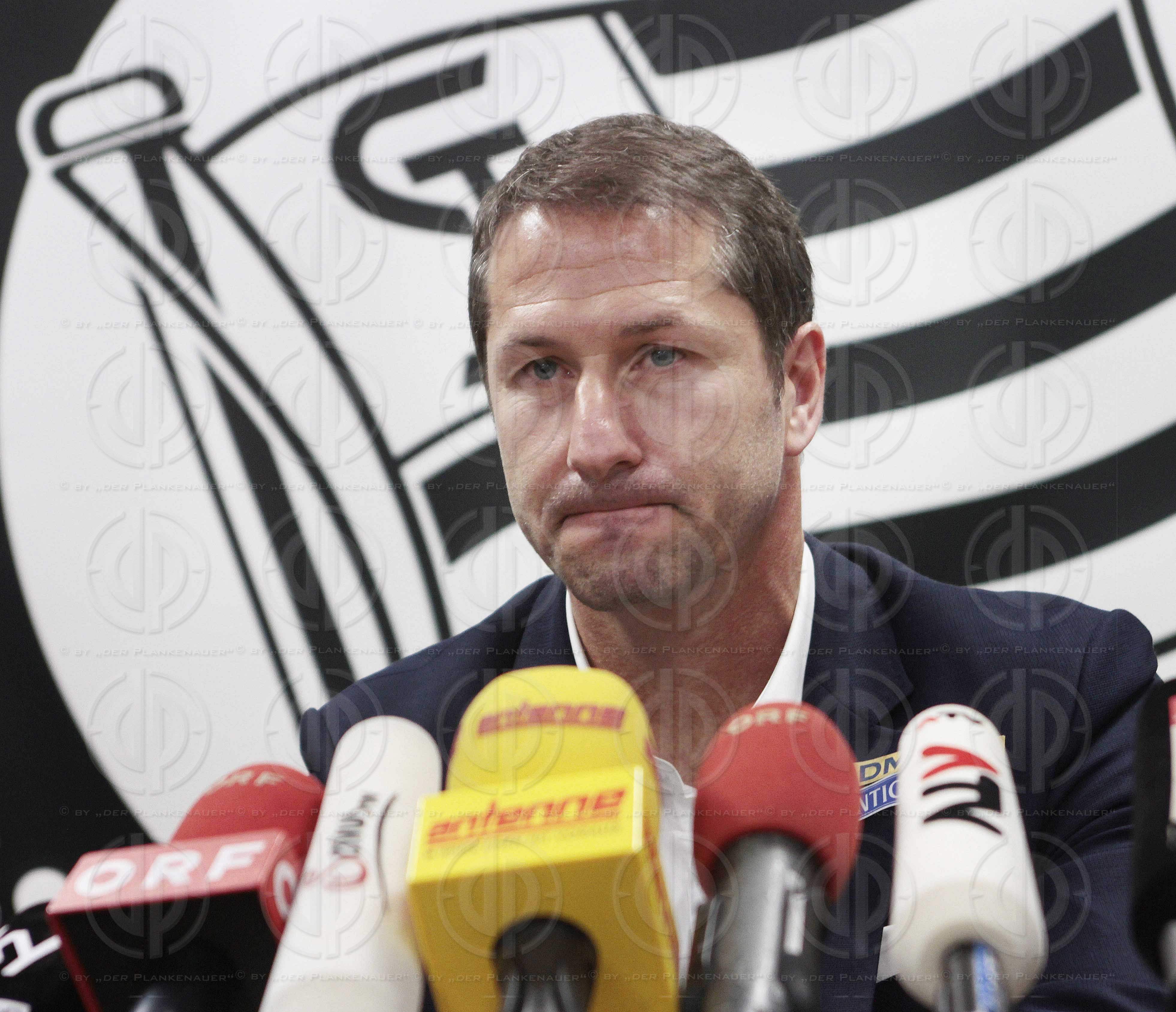 SK Sturm Pressekonferenz - neuer Trainer