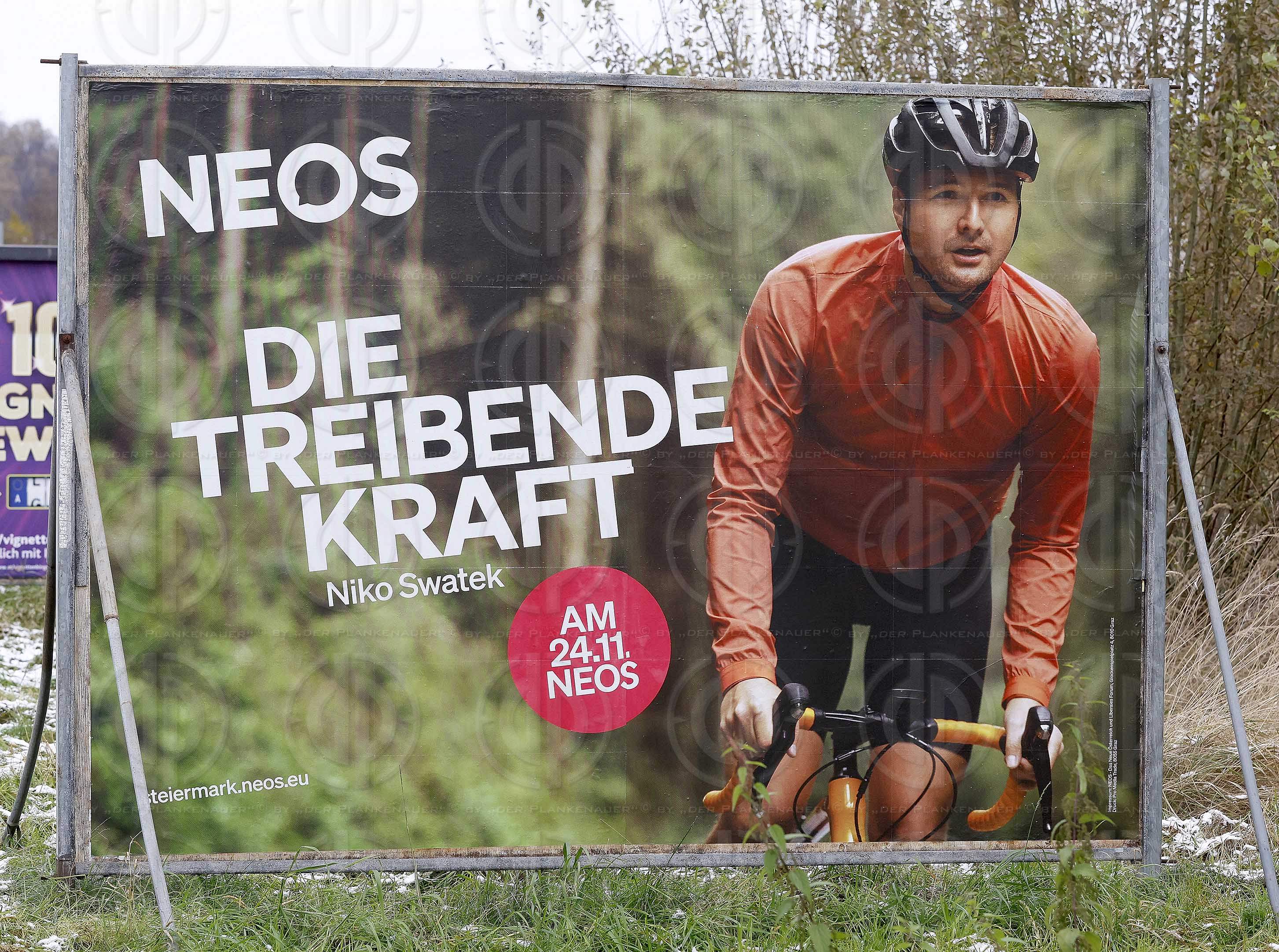 Wahlplakate zu LT-Wahl24 Stmk. am 22.11.2024