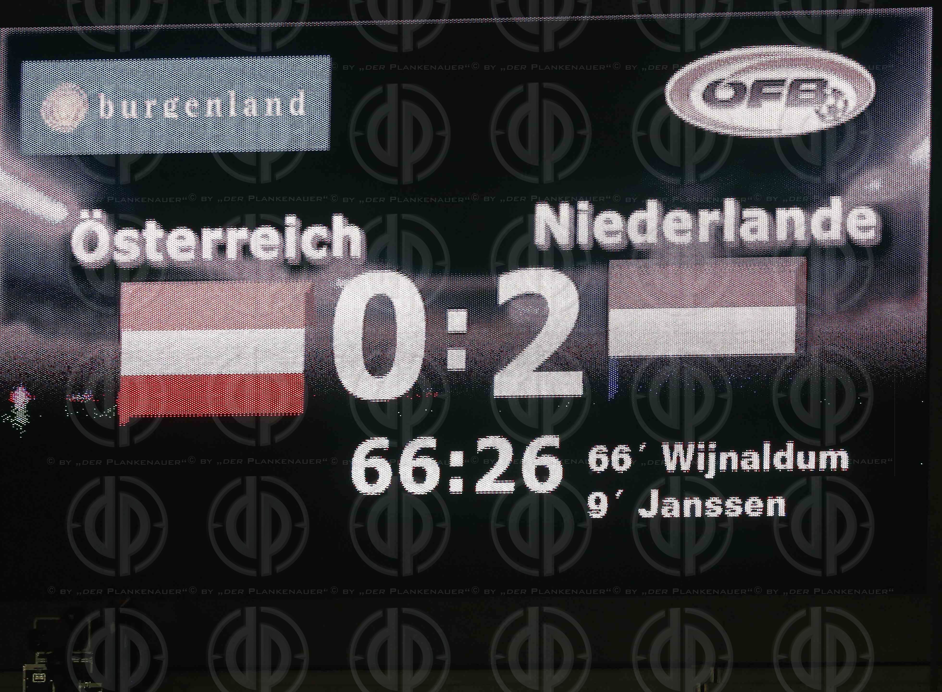 Oesterreich vs. Niederlande (0:2)