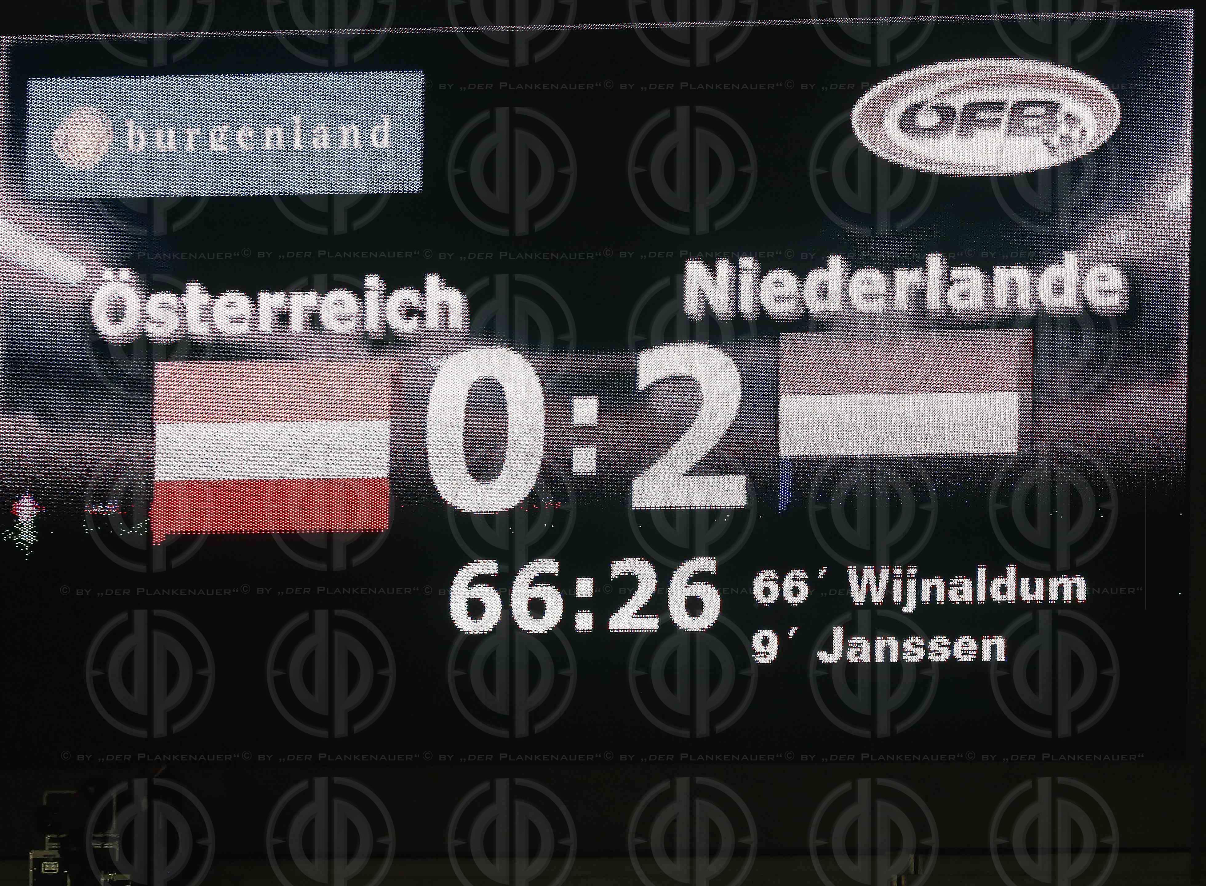 Oesterreich vs. Niederlande (0:2)