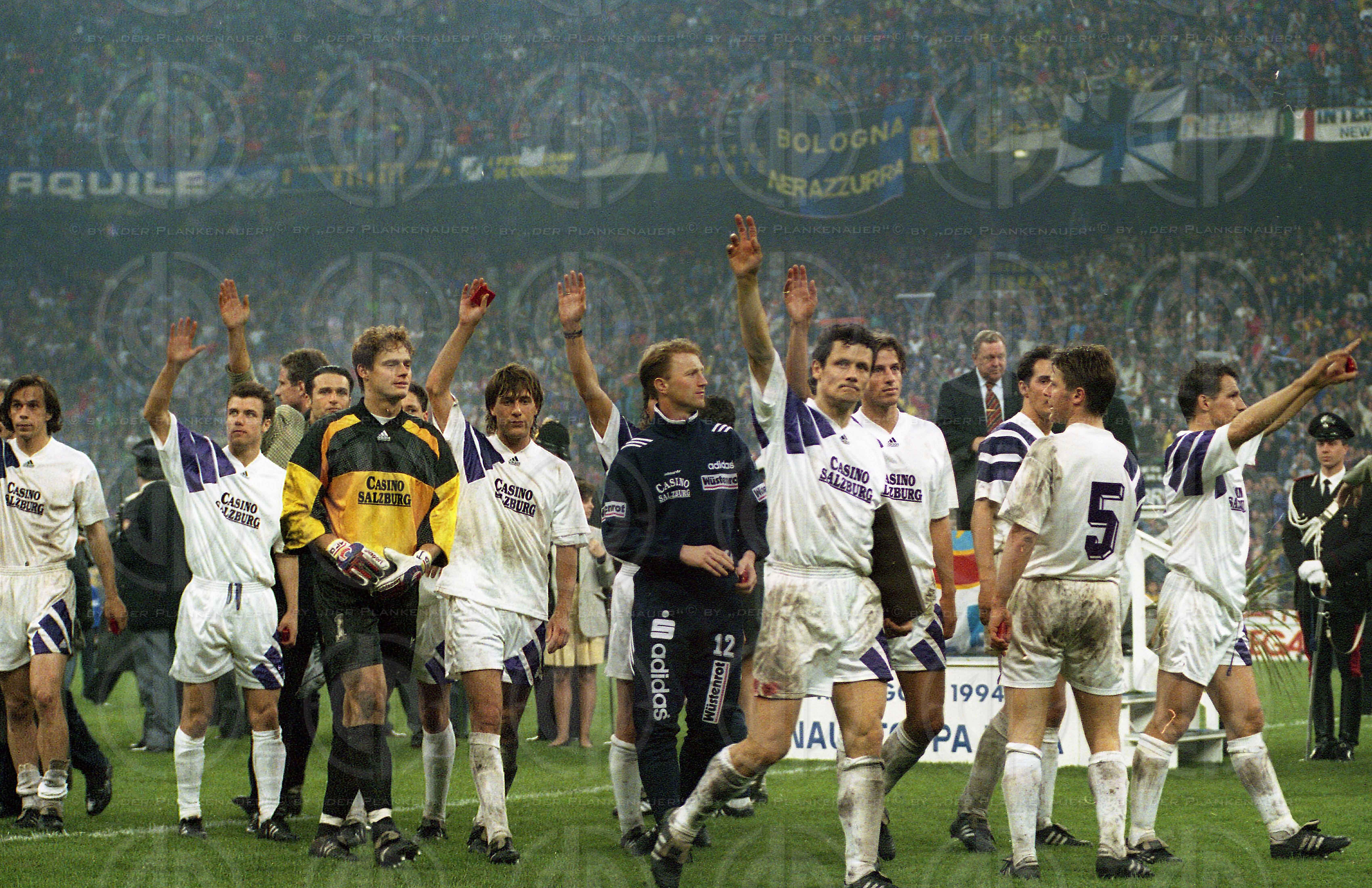 Uefa-Cup Finale Inter Mailand vs. Casino Austria Salzburg (0:1)