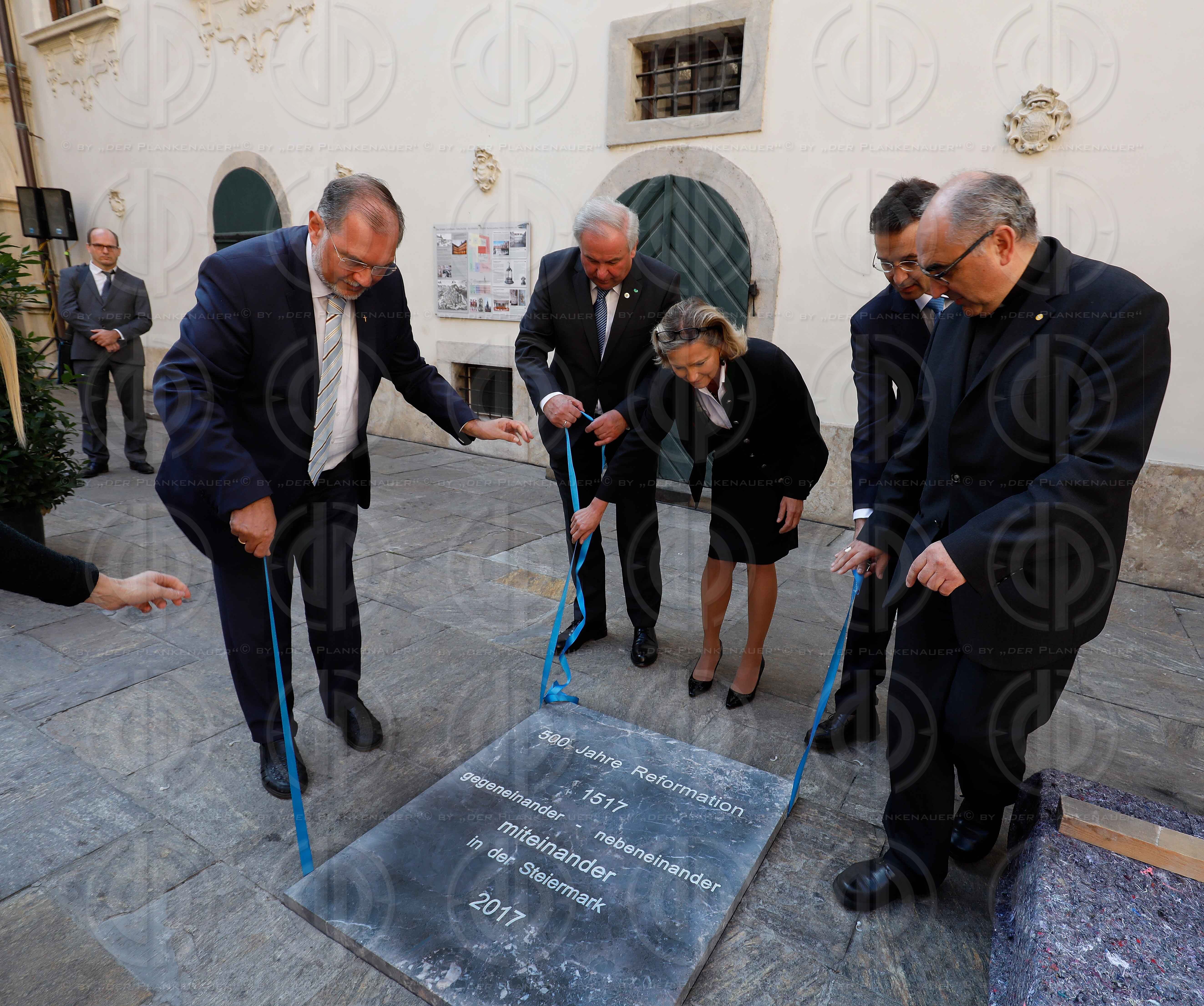 Festakt 500 Jahre Reformation - Verlegung Gedenkstein