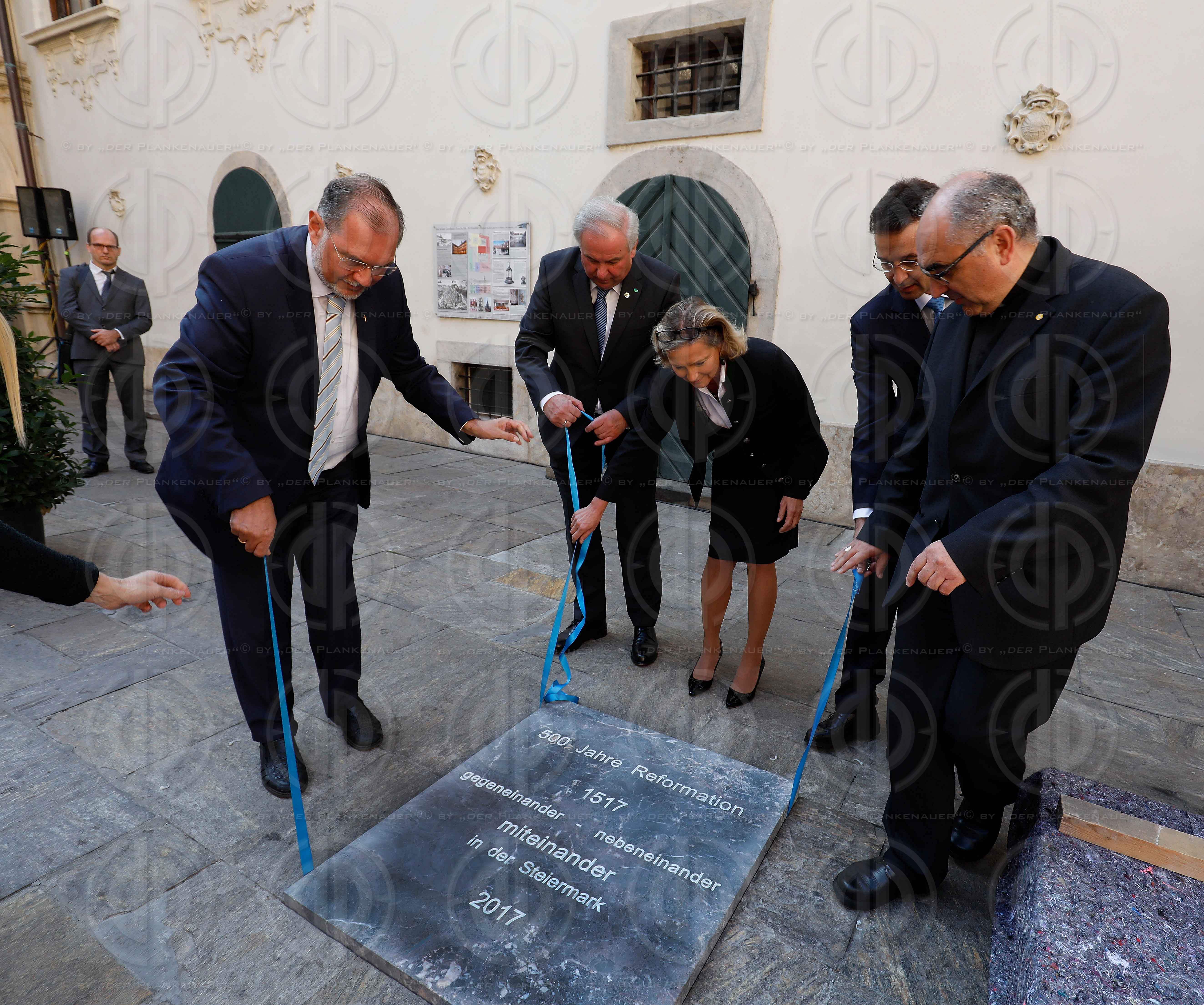 Festakt 500 Jahre Reformation - Verlegung Gedenkstein