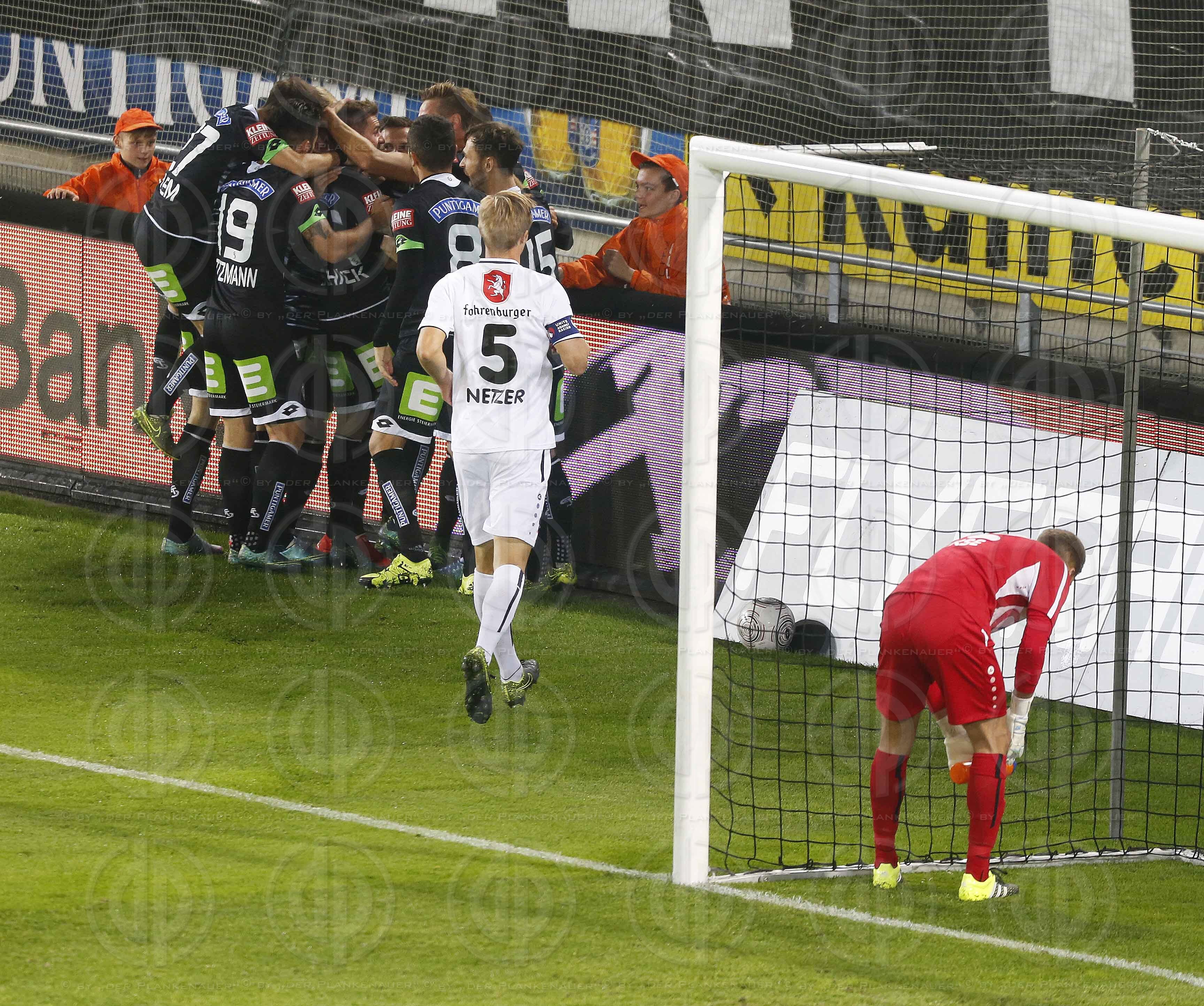 SK Sturm vs. SCR Altach (3:1 Endstand, 2:0 Pause)