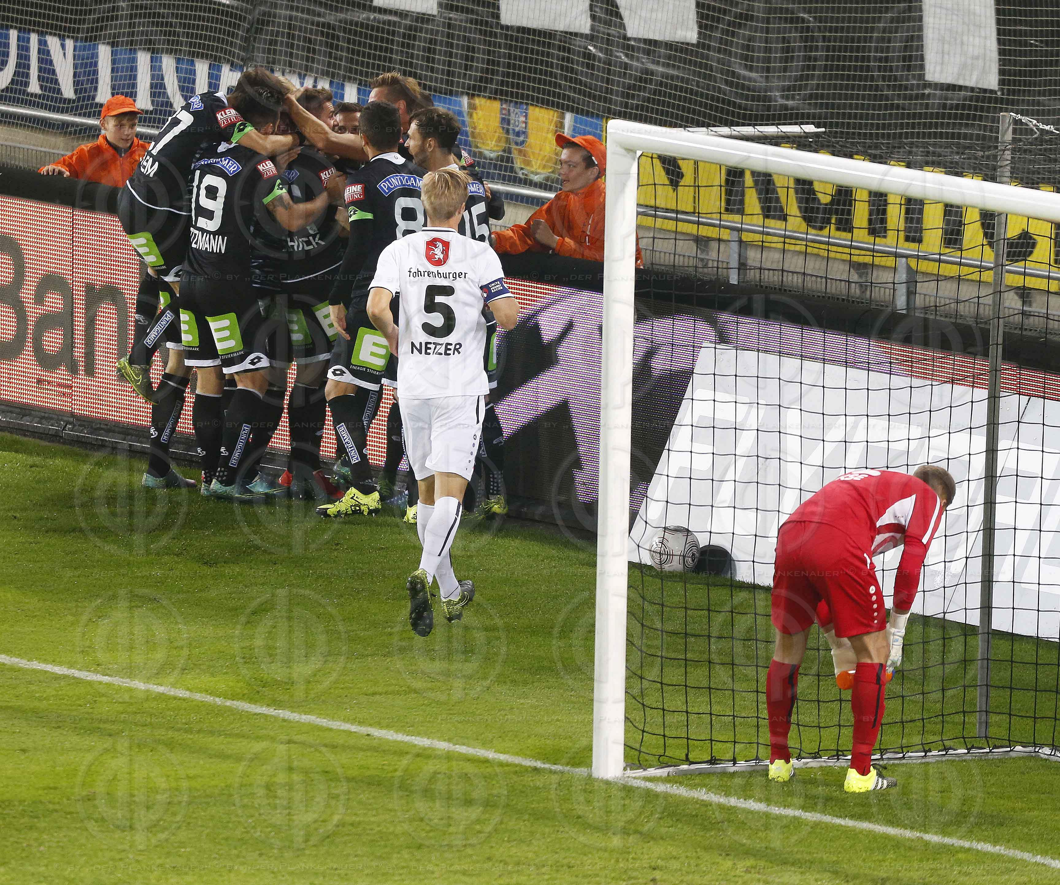 SK Sturm vs. SCR Altach (3:1 Endstand, 2:0 Pause)