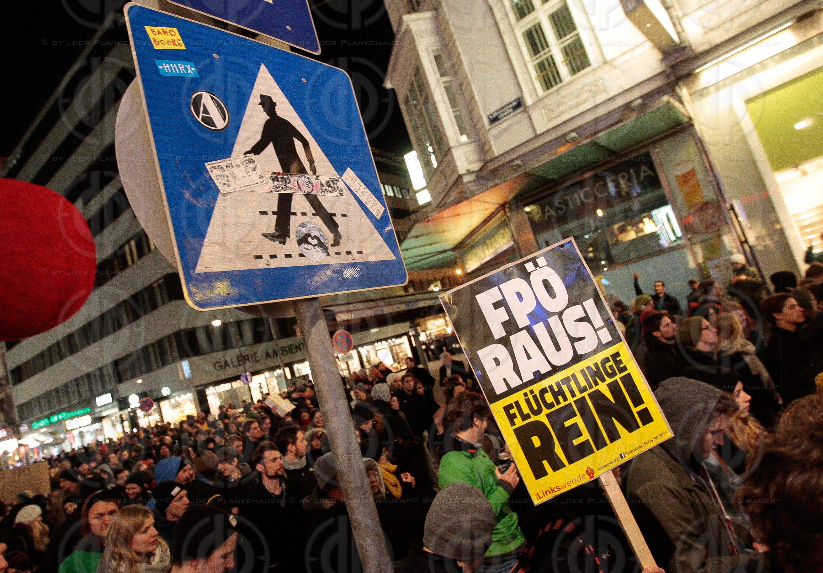 Demos rund um den Akademikerball 2016