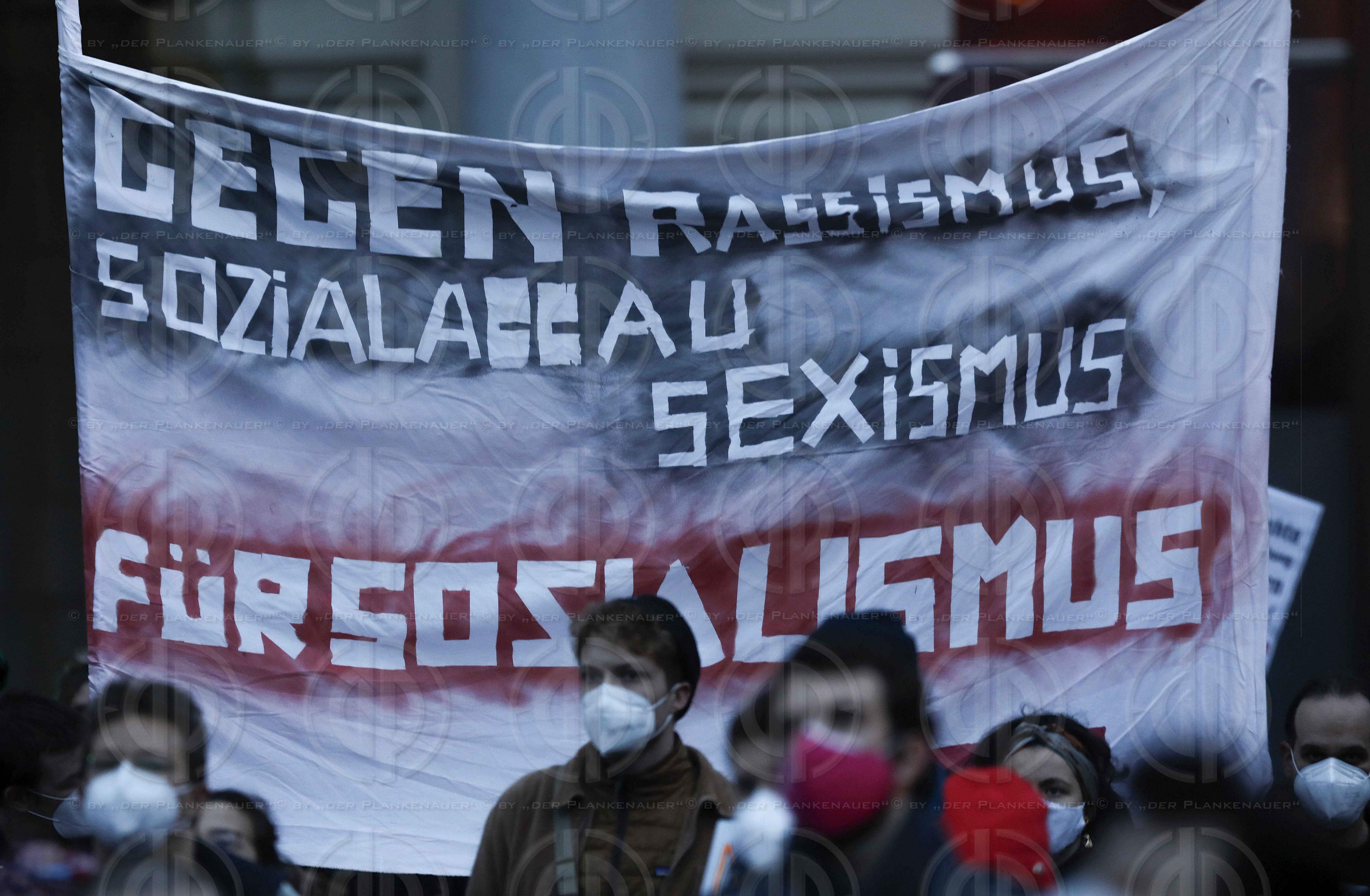 Grazer Lichtermeer gegen Abschiebungen am 30.01.2021