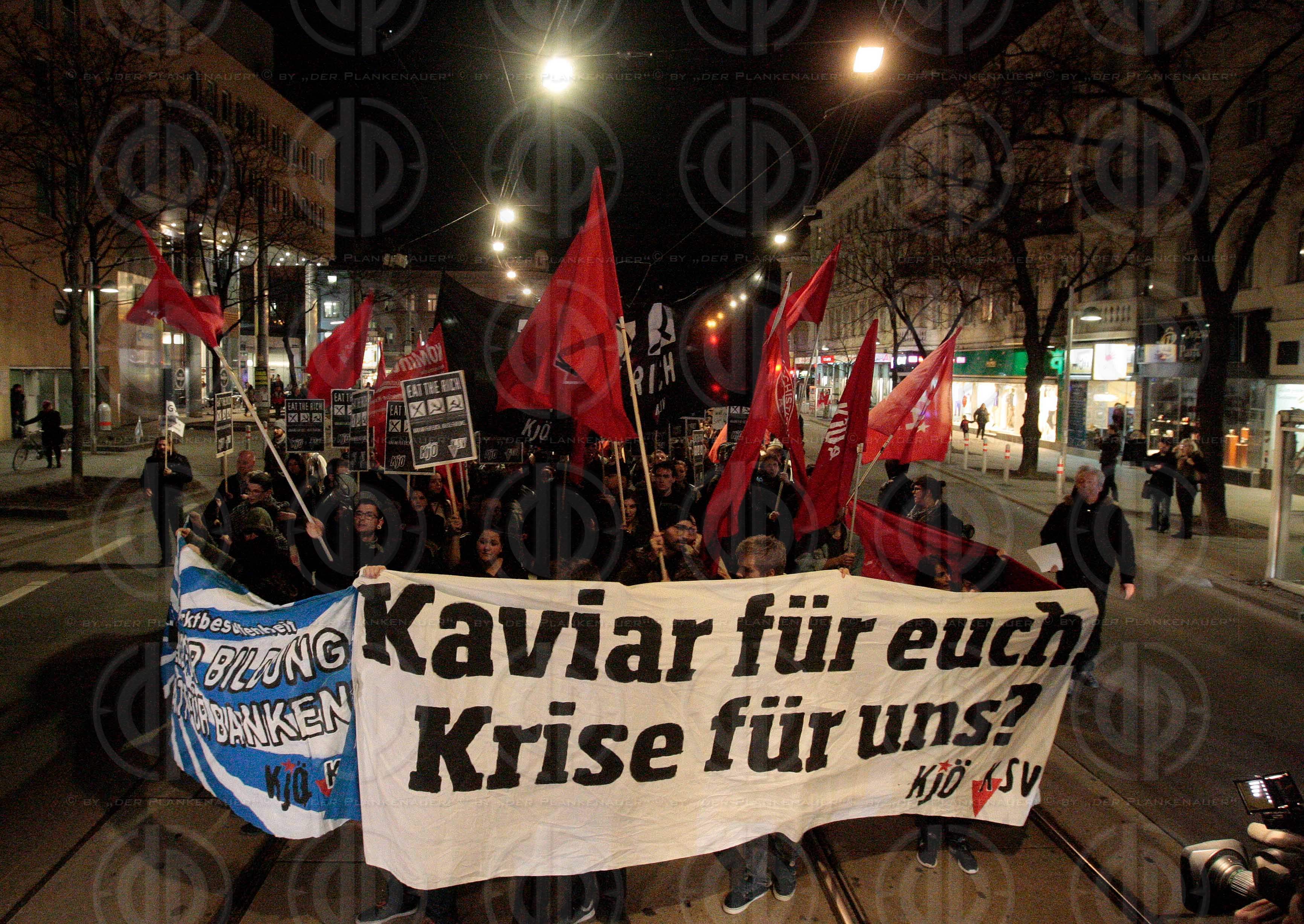 Demo gegen den Opernball 2017