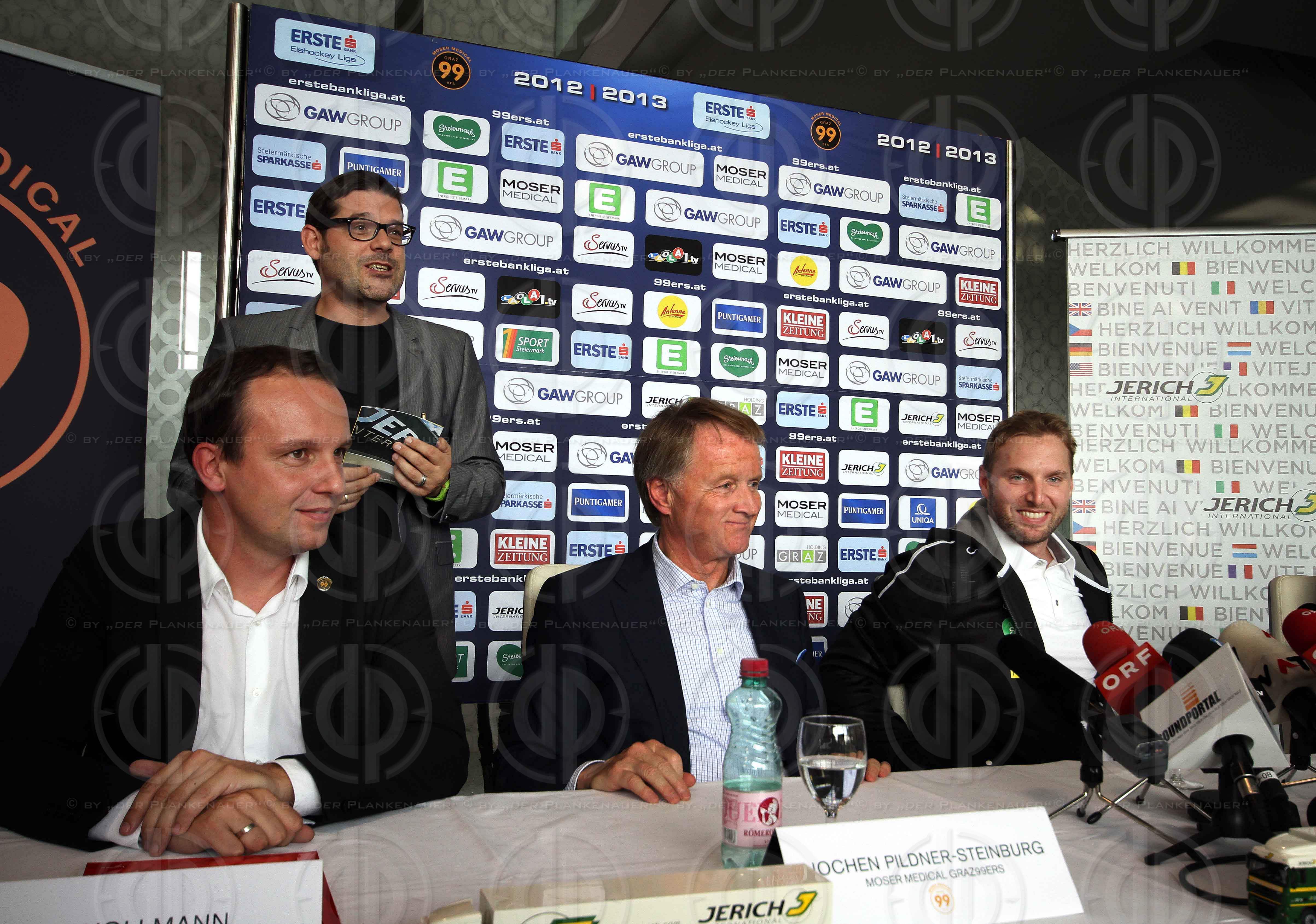 PK Thomas Vanek bei den Graz 99ers