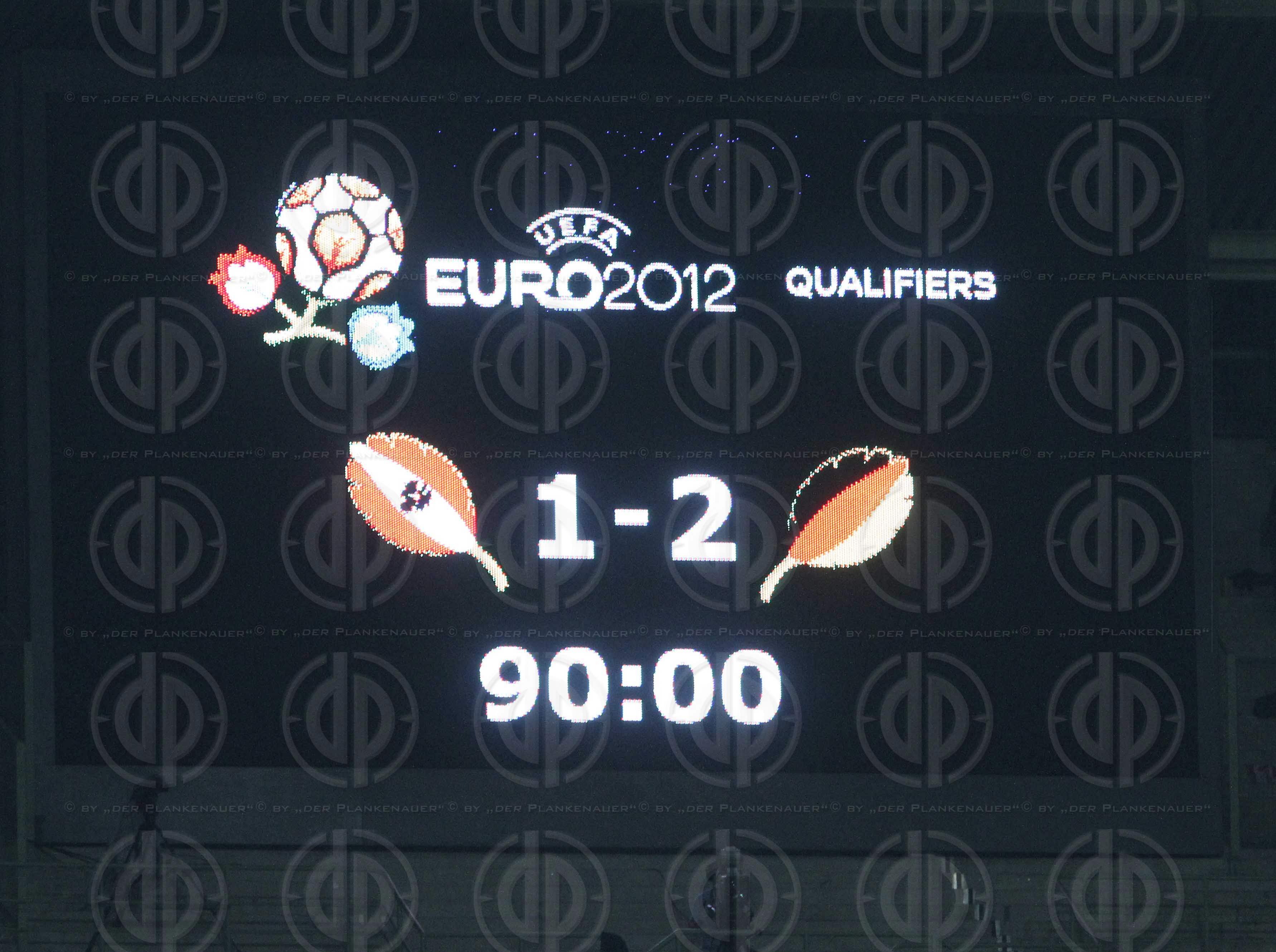 Qualifikation zur UEFA EURO 2012 Österreich vs. Deutschland (1:2