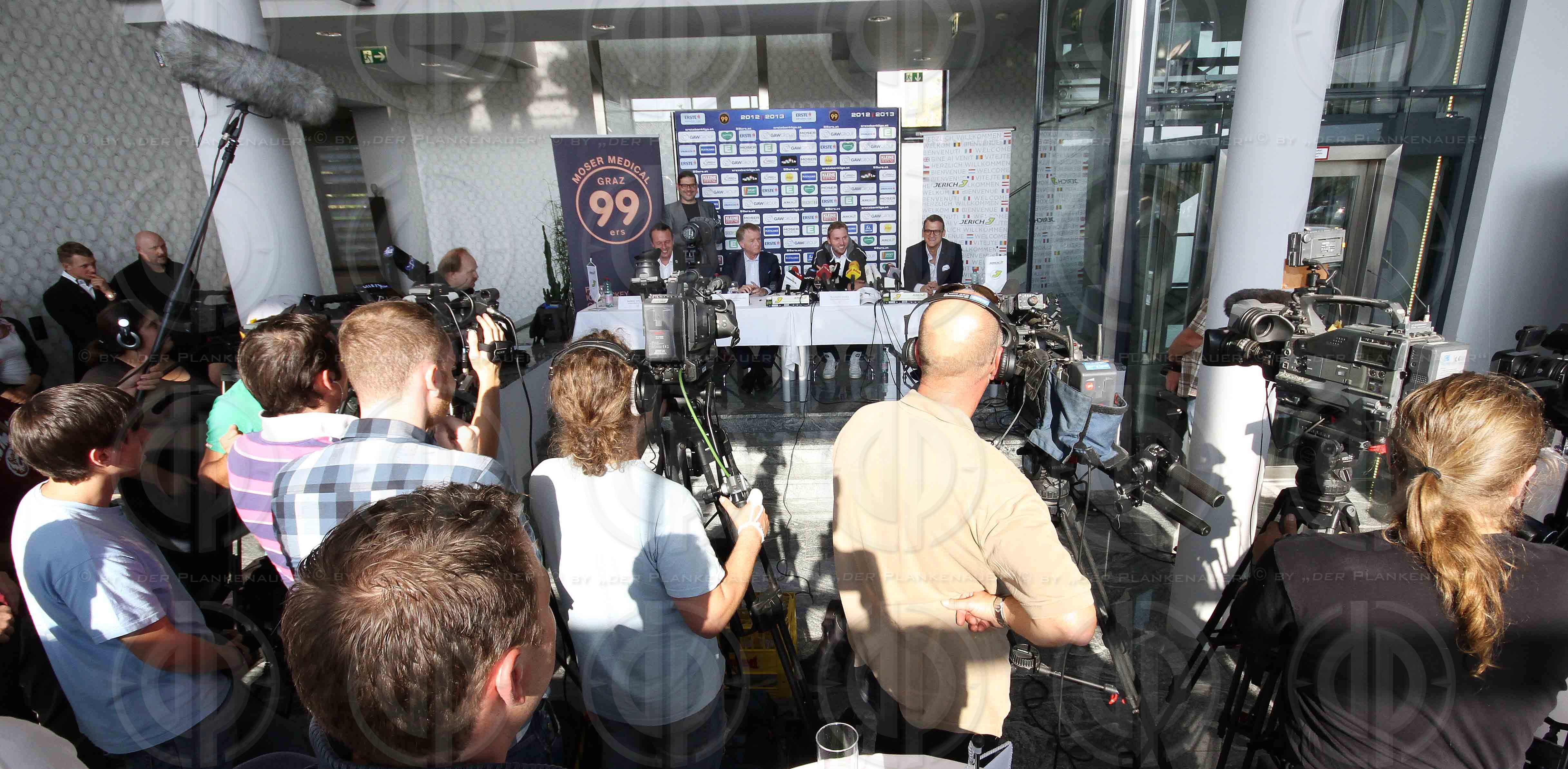 PK Thomas Vanek bei den Graz 99ers