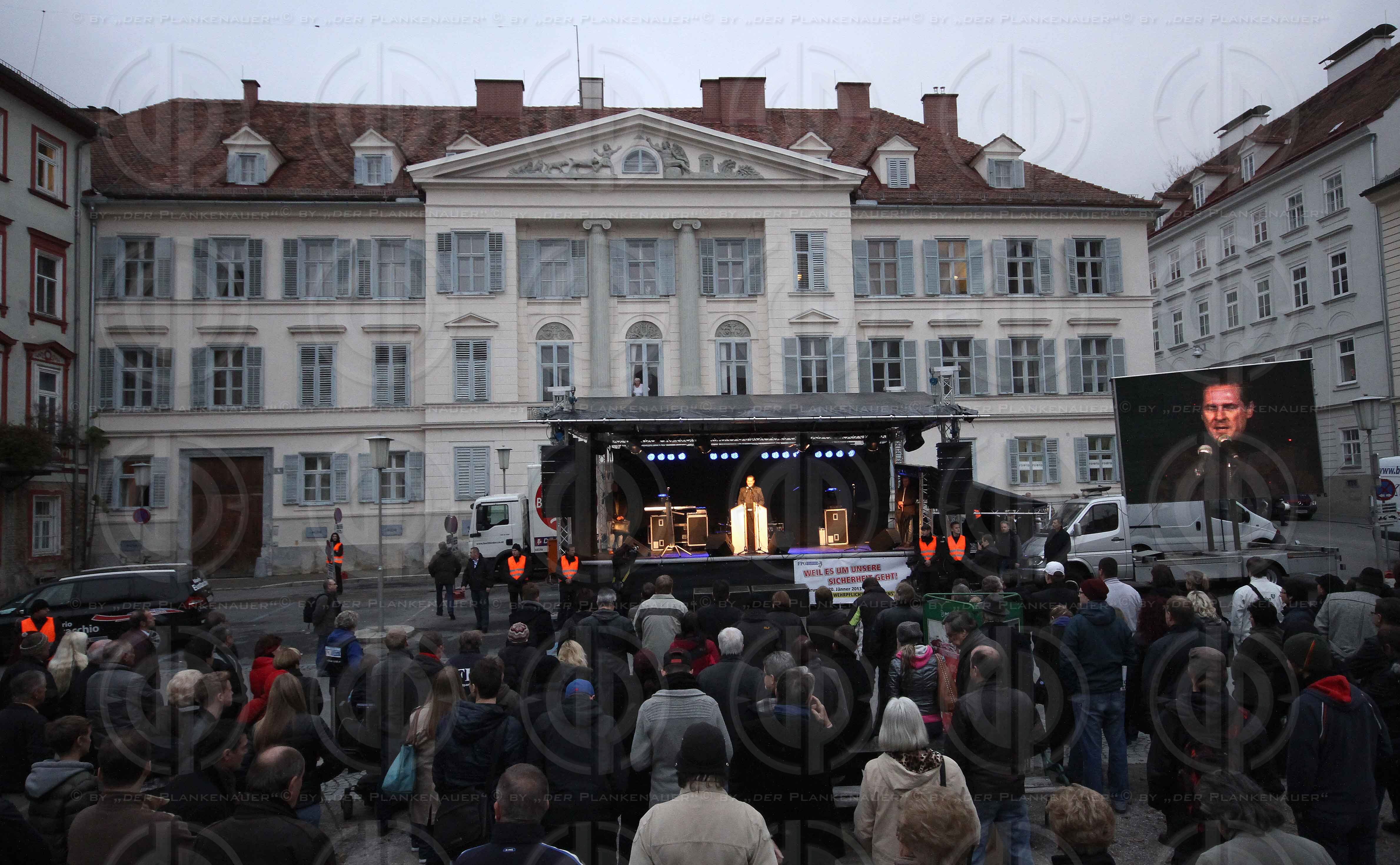 GR Wahl Graz 2012 - Schlusskundgebung FPÖ