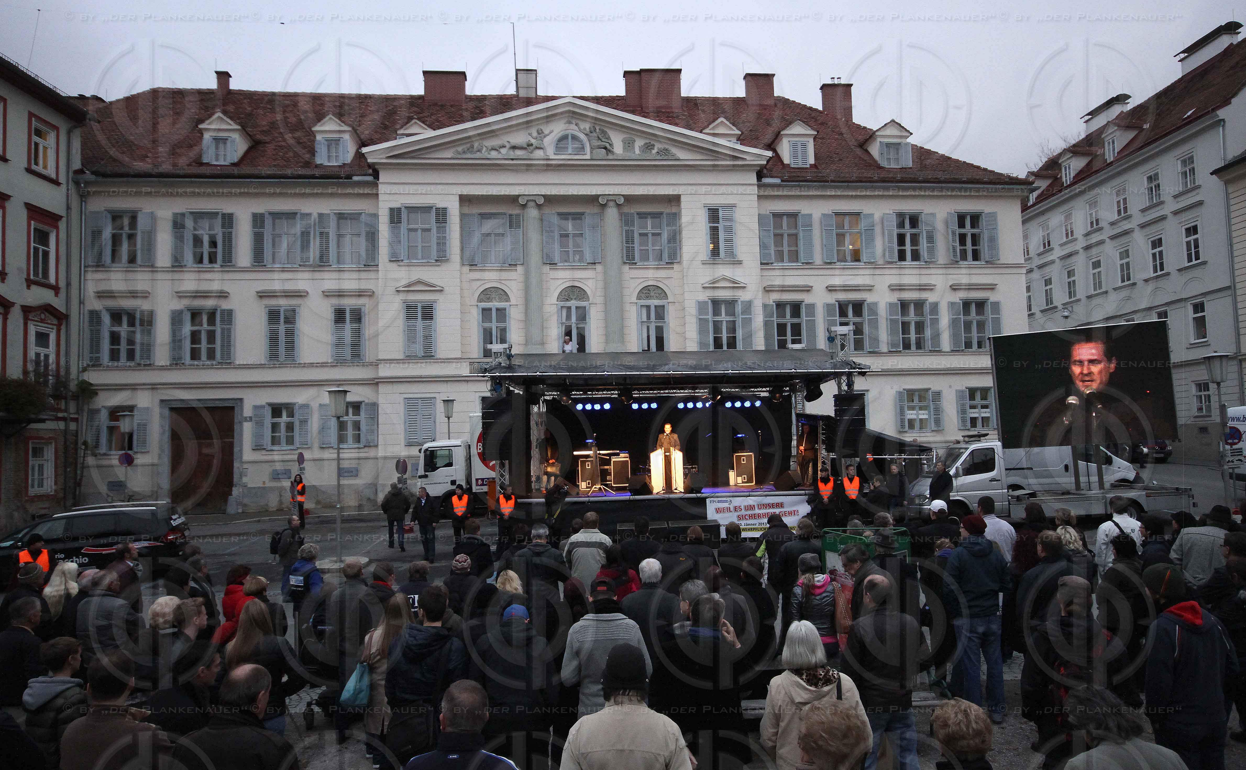 GR Wahl Graz 2012 - Schlusskundgebung FPÖ