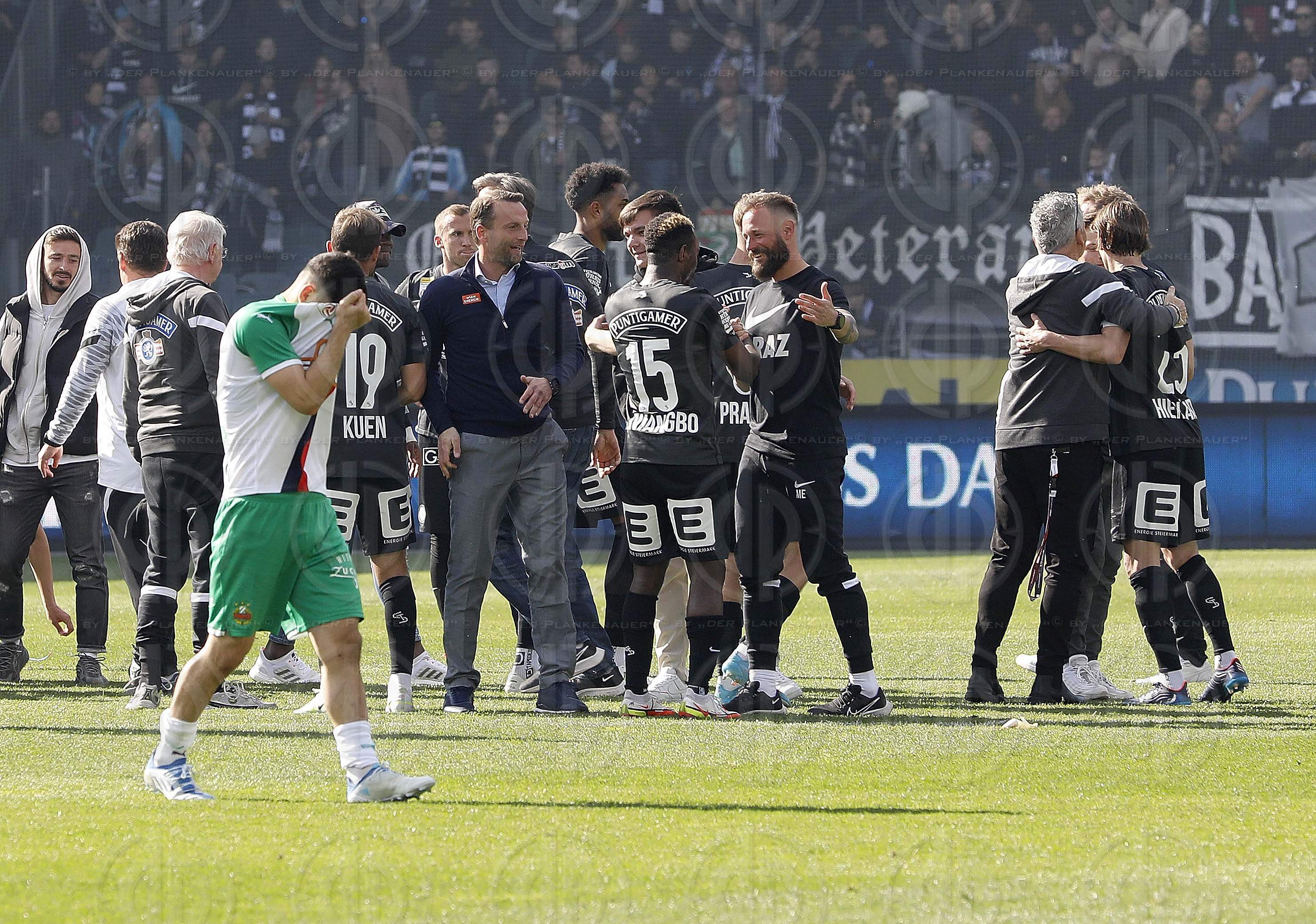 SK Sturm vs. Rapid Wien (2:1) am 17.04.2022